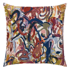 22" Square Elaine Smith Pillow  Graffiti Double Sided