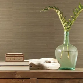 Abaca Weave Wallpaper in Sand from the Elegant Earth Collection