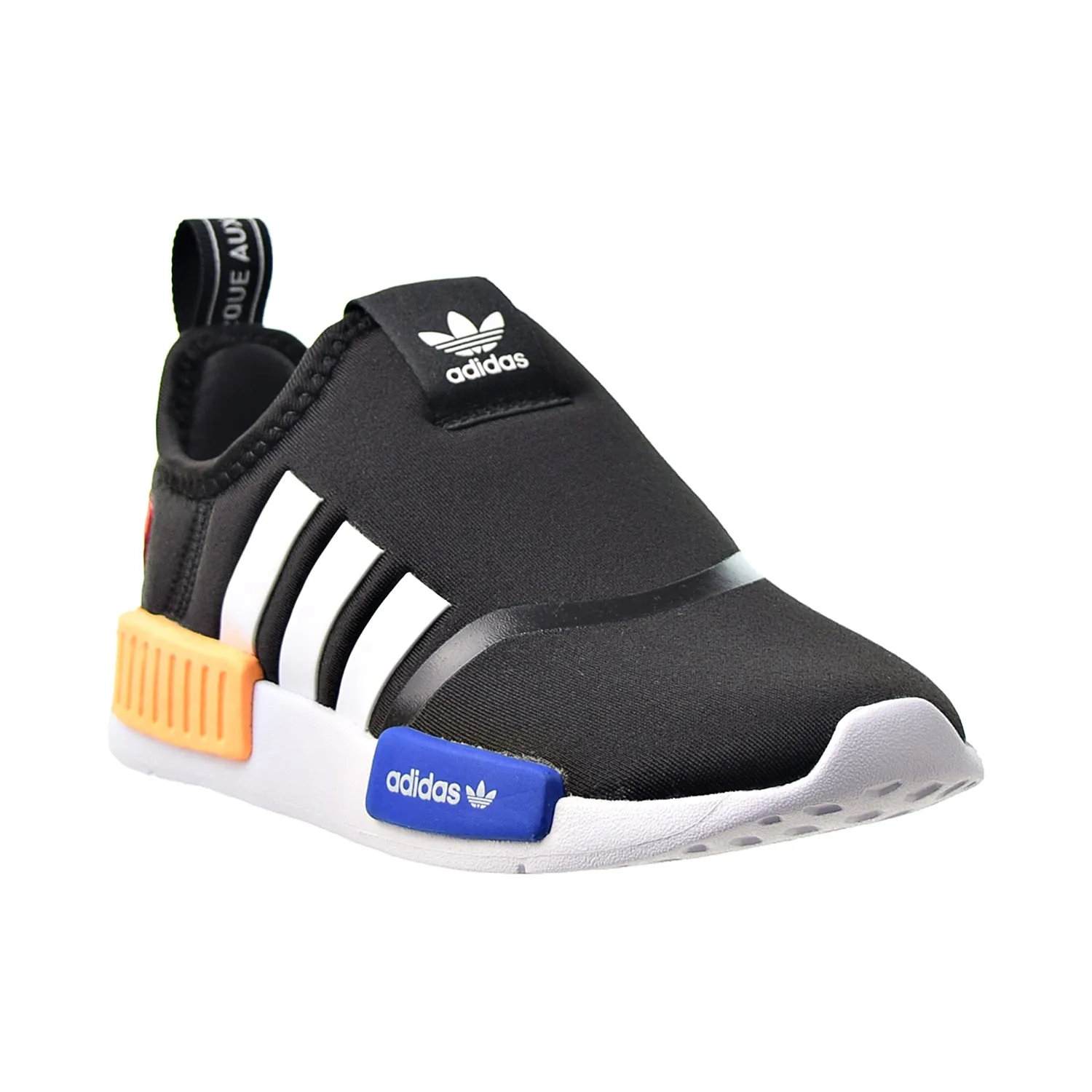 Adidas NMD 360 I Toddlers' Slip-On Shoes Black-White-Solar Gold