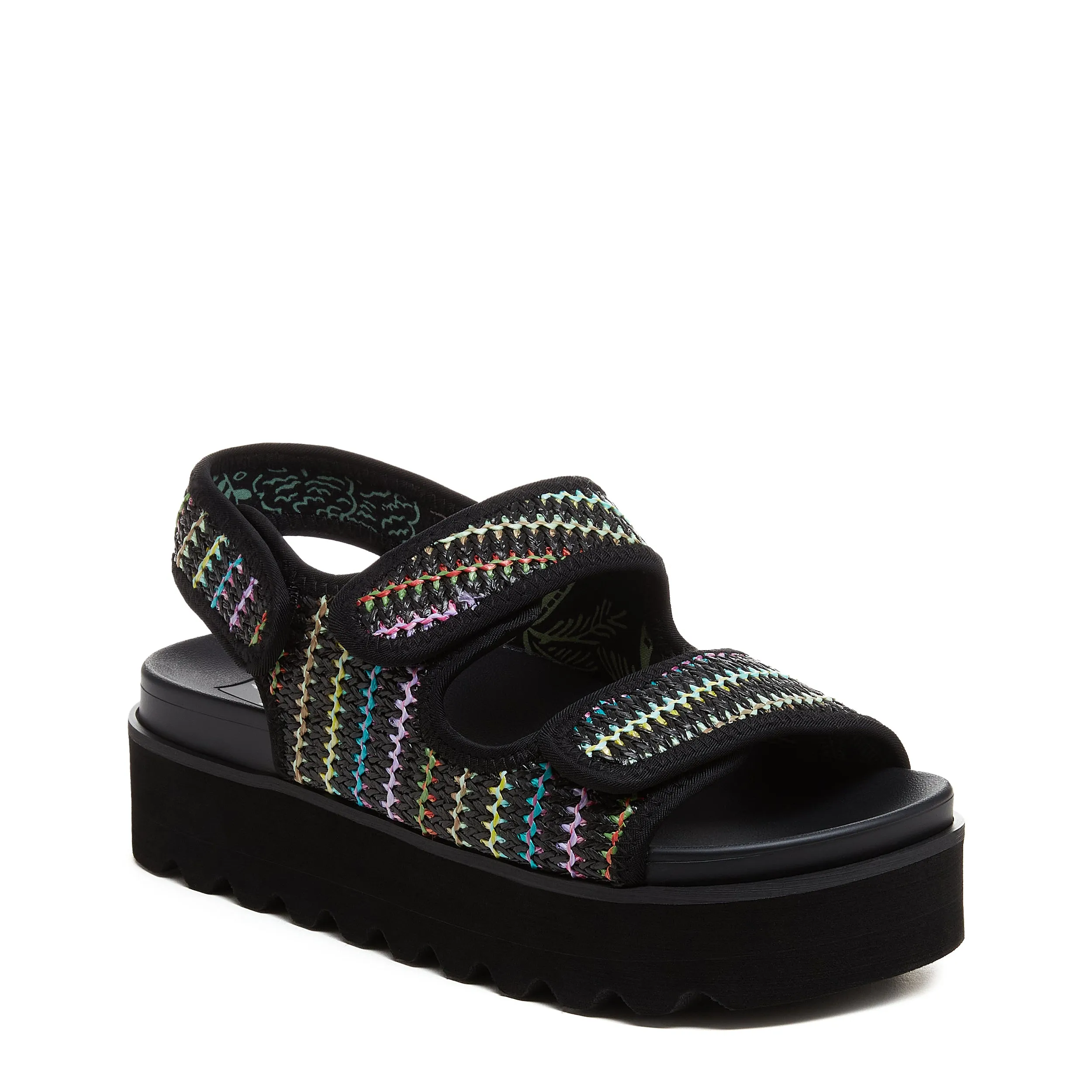 Balmy Black Multi Sandals