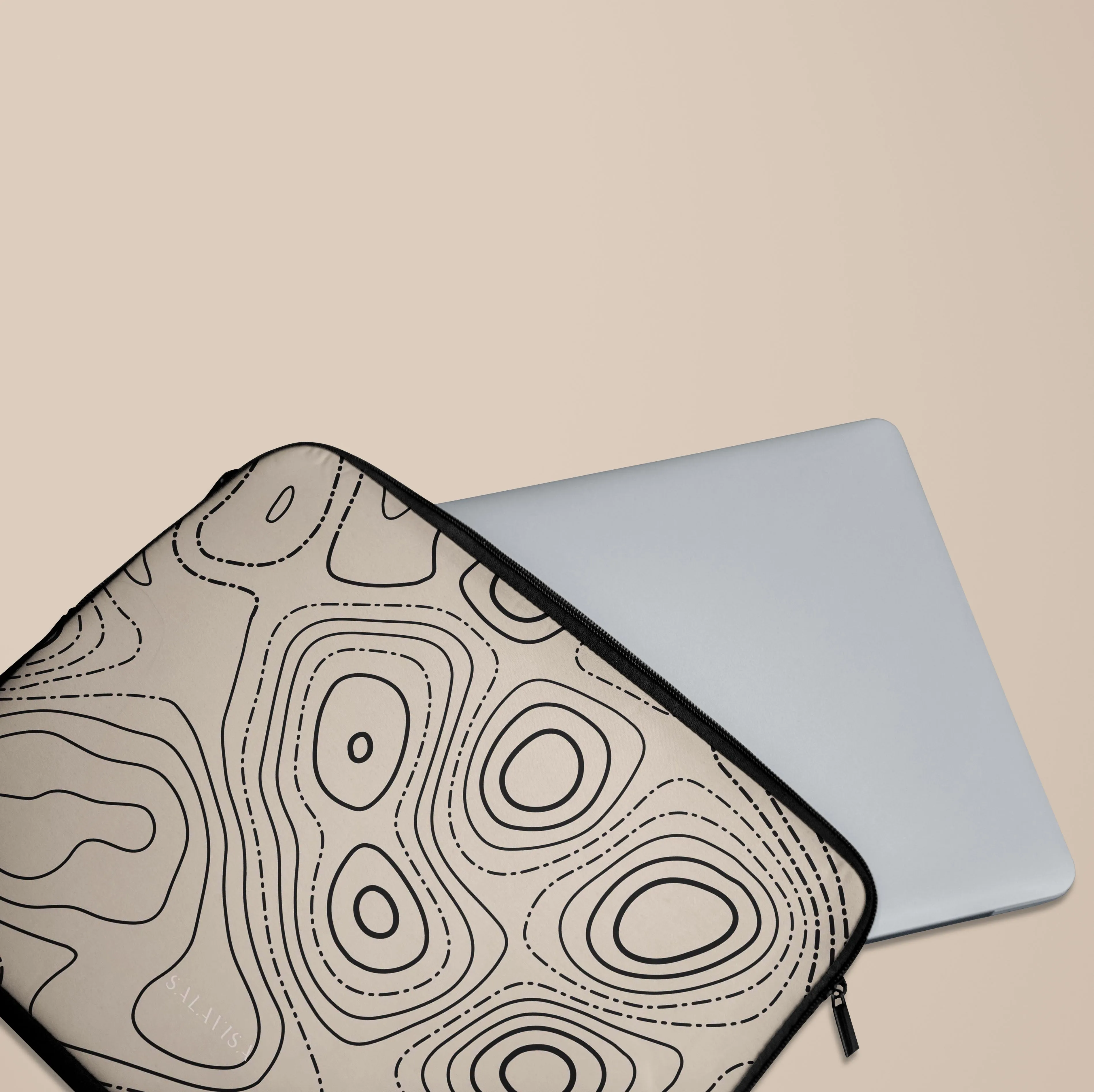 Beige Terrain Laptop Sleeve