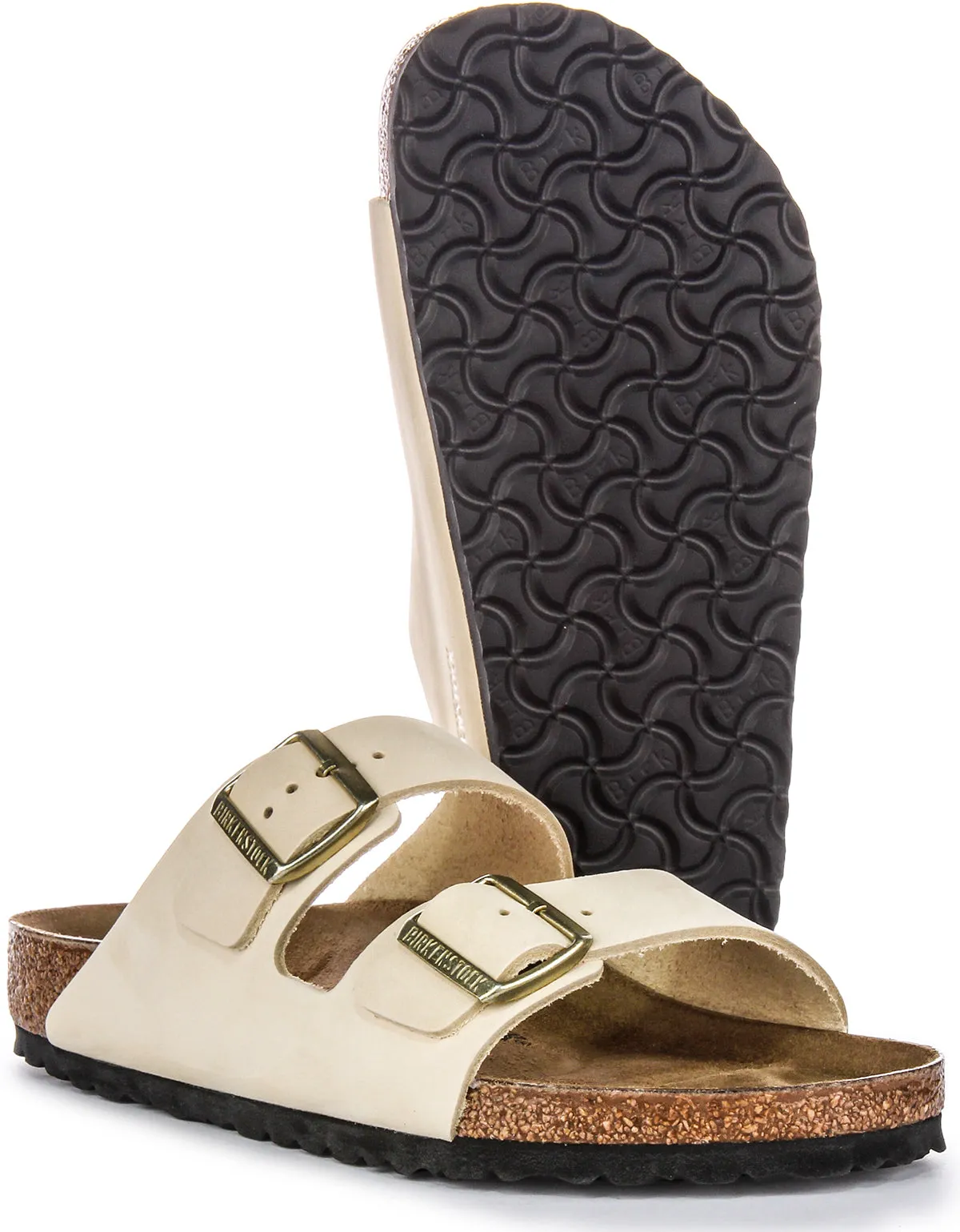 Birkenstock Arizona In Beige | Regular Fit