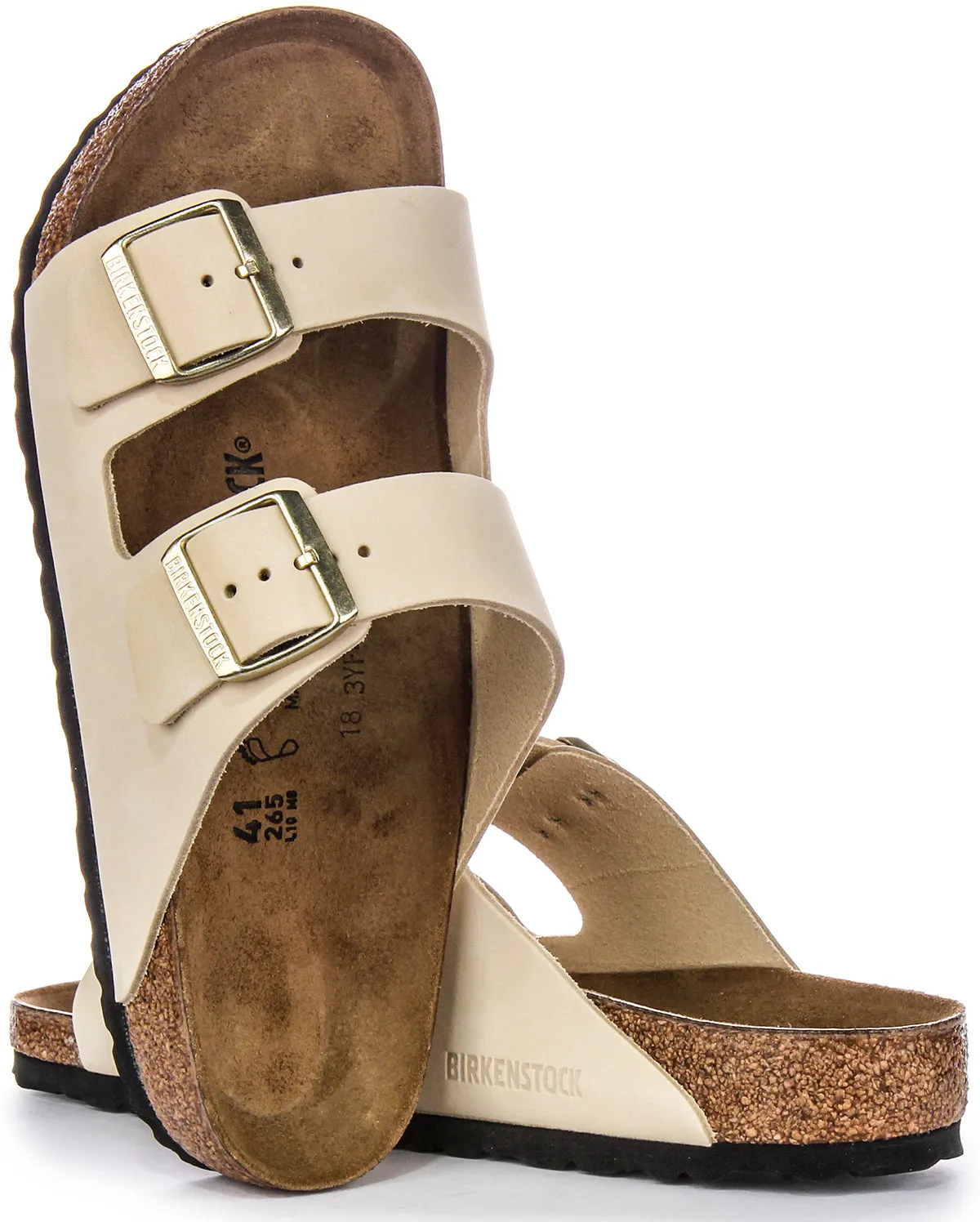 Birkenstock Arizona In Beige | Regular Fit