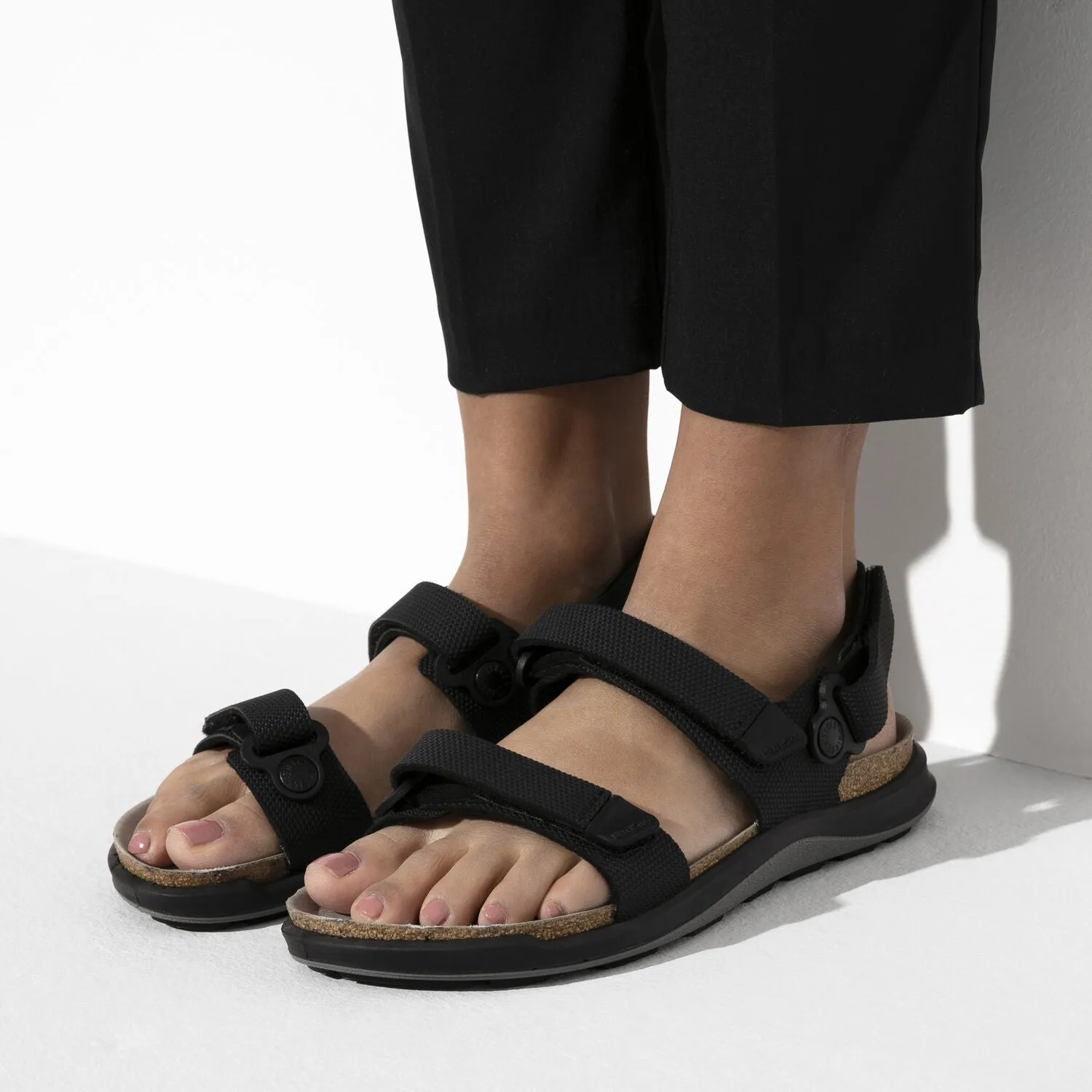 Birkenstock Kalahari Cross Country Birko-Flor Futura Black Sandals