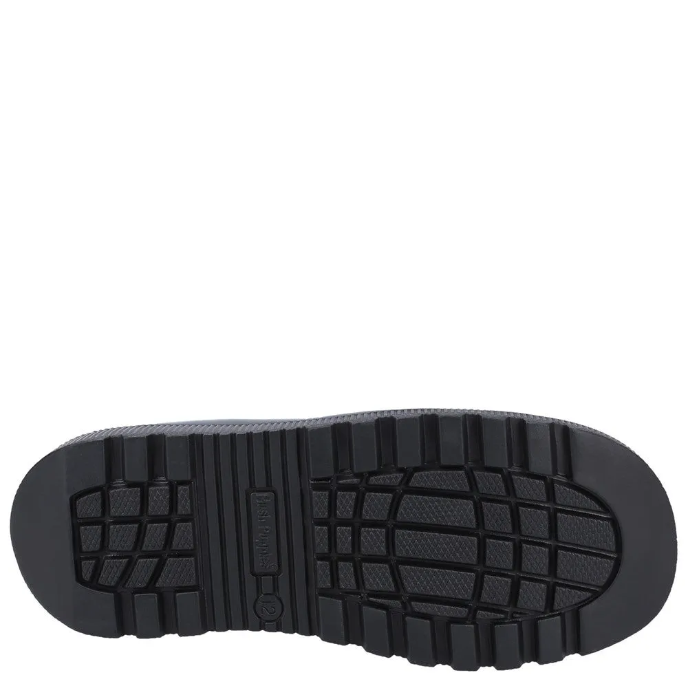 Black Kiera Junior School Shoes