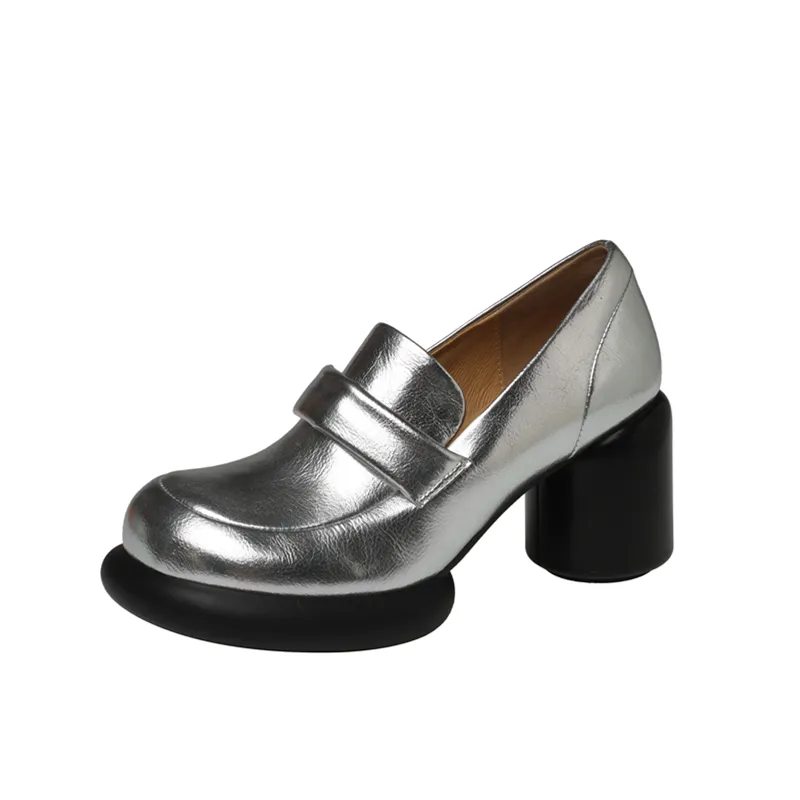 Block Heel Loafer - Ziana