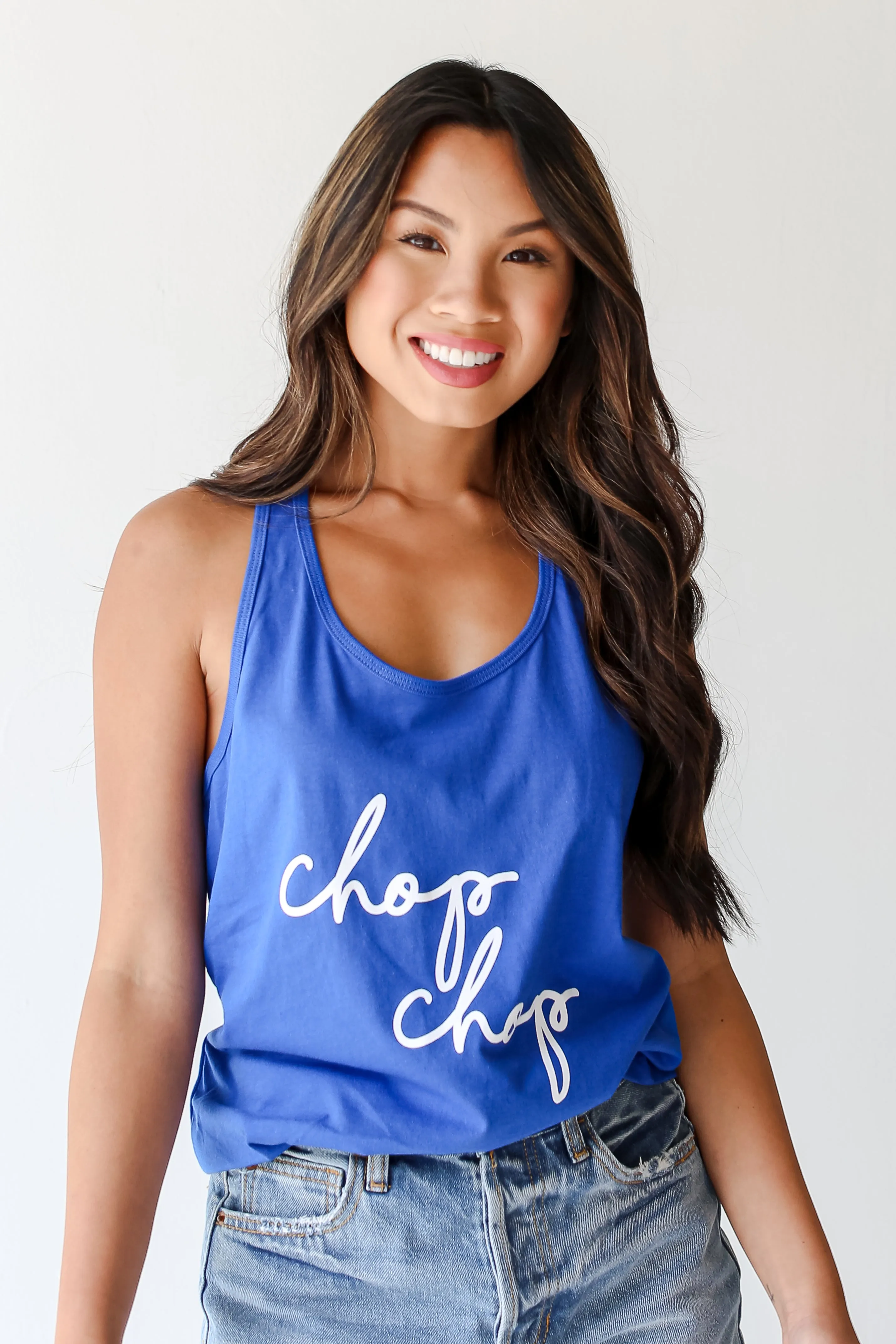 Blue Chop Chop Tank