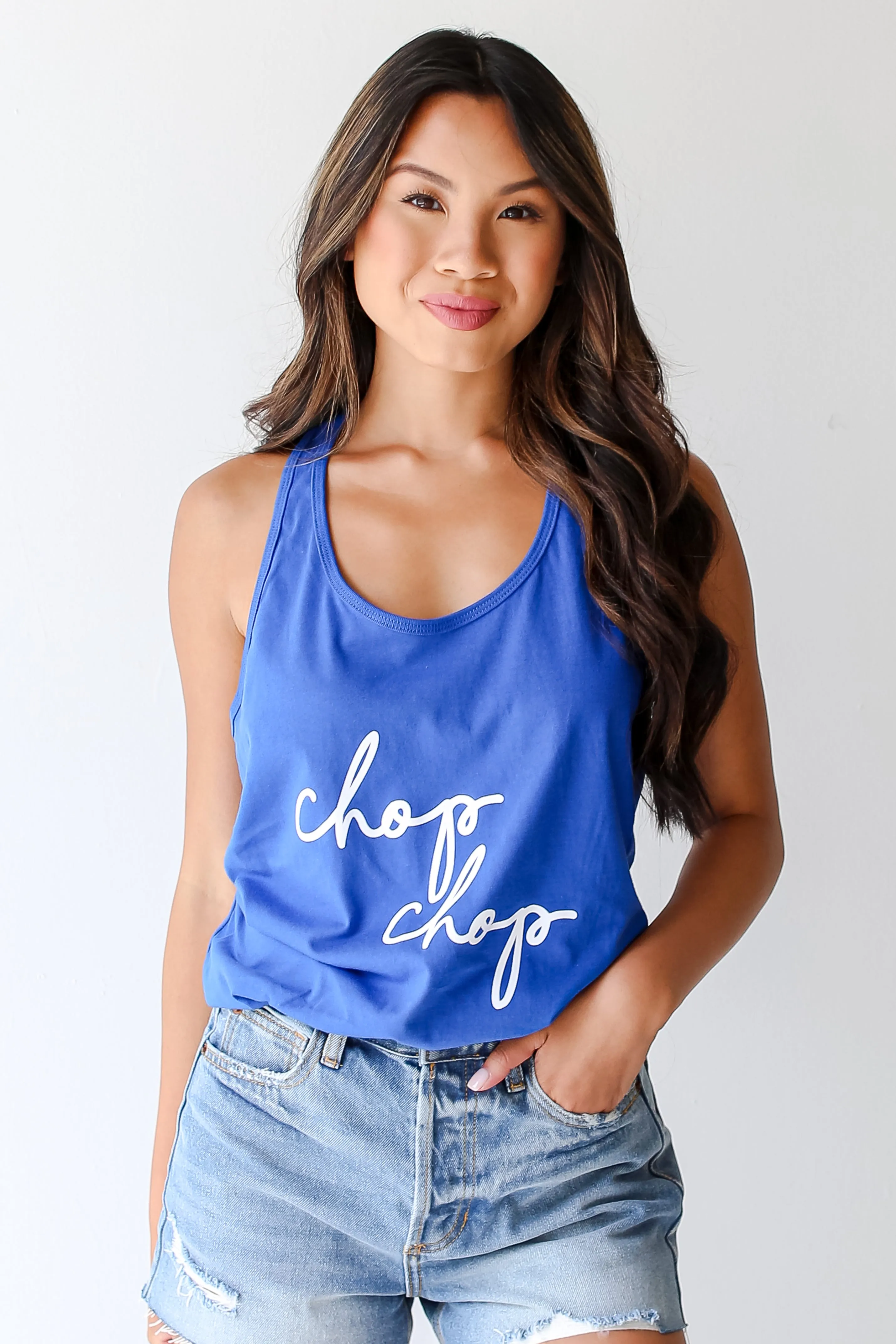 Blue Chop Chop Tank