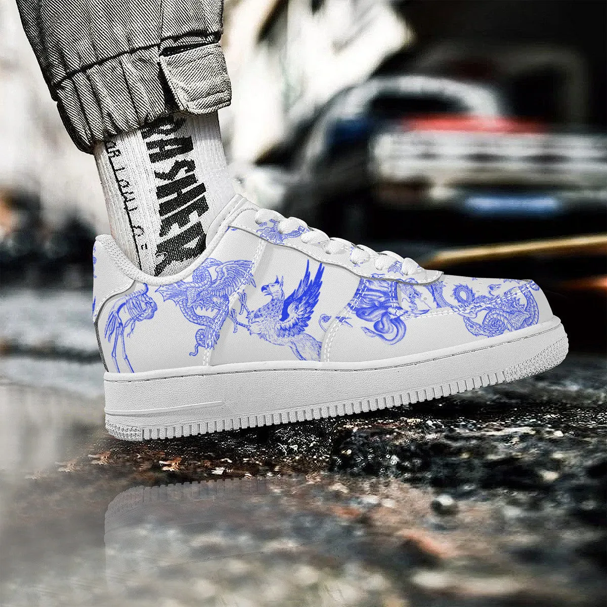 Blue Dragon | Custom Cool Shoes | Shoe Zero