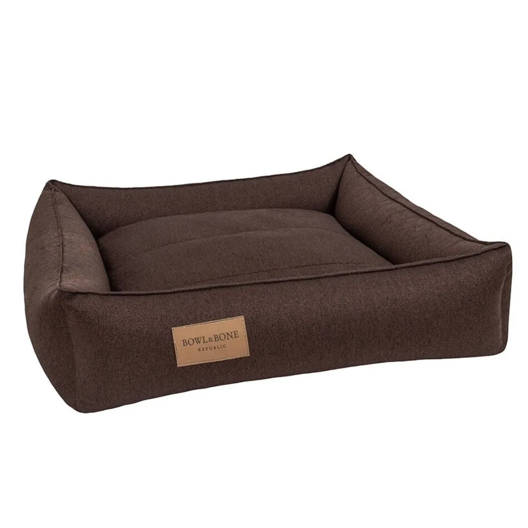 Bowl and Bone Urban Dog Bed Brown