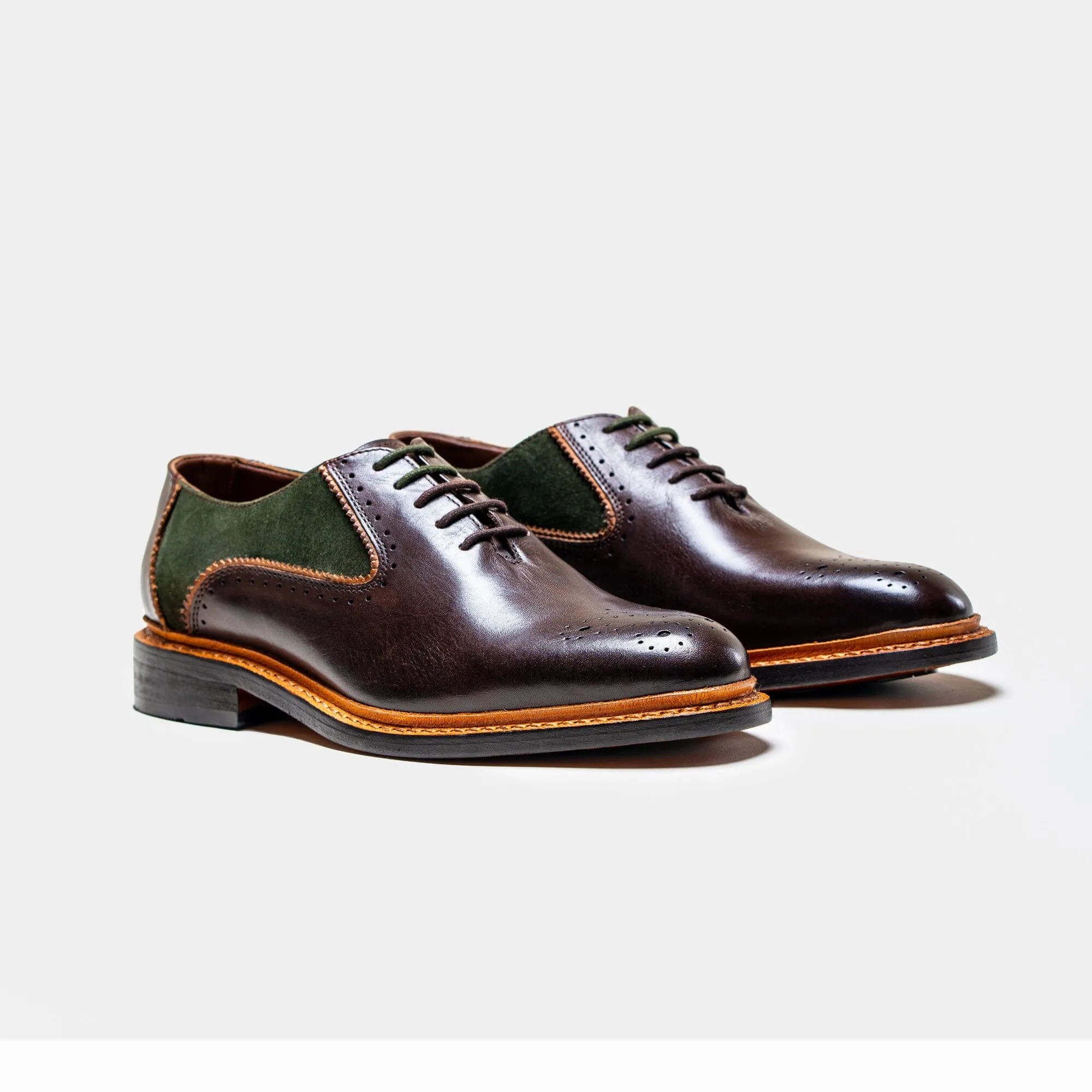 Brentwood Brown & Olive Shoes