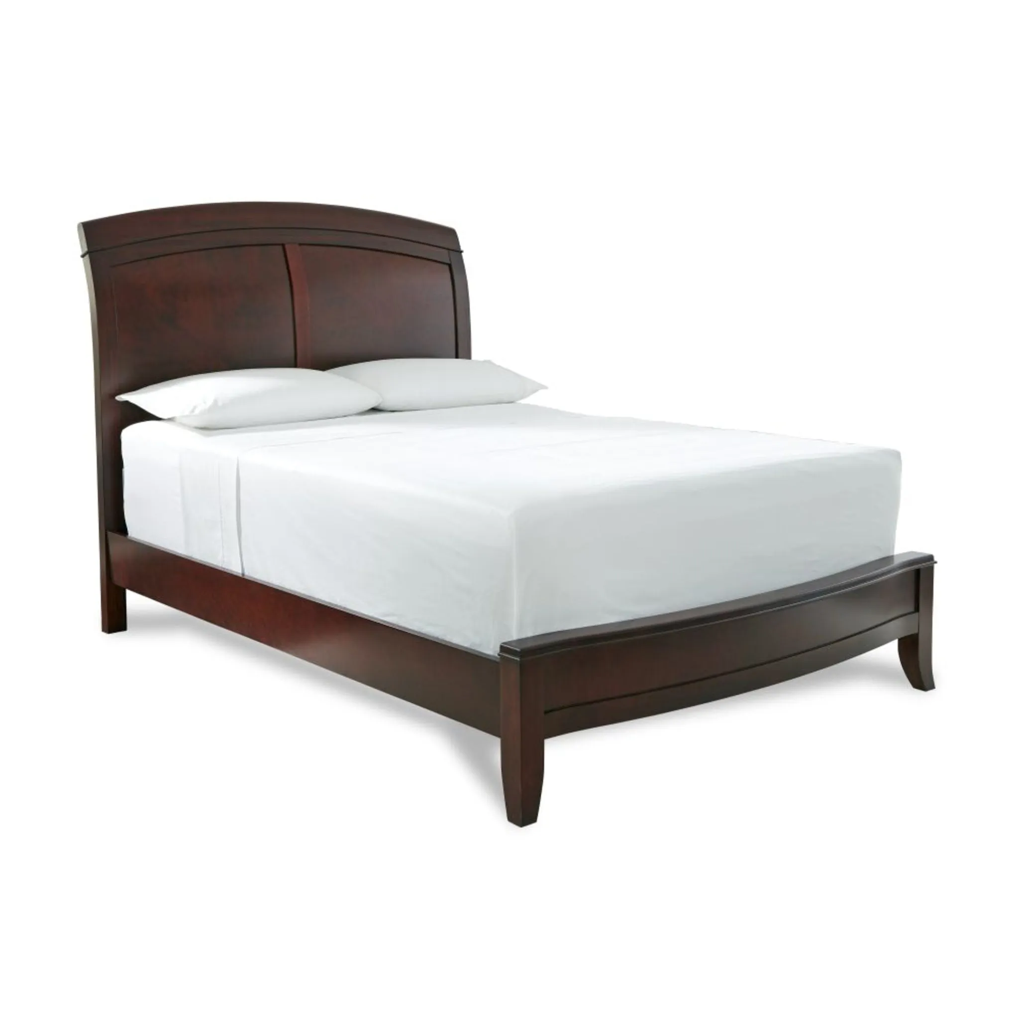 Brighton Wood Sleigh Bed in Cinnamon