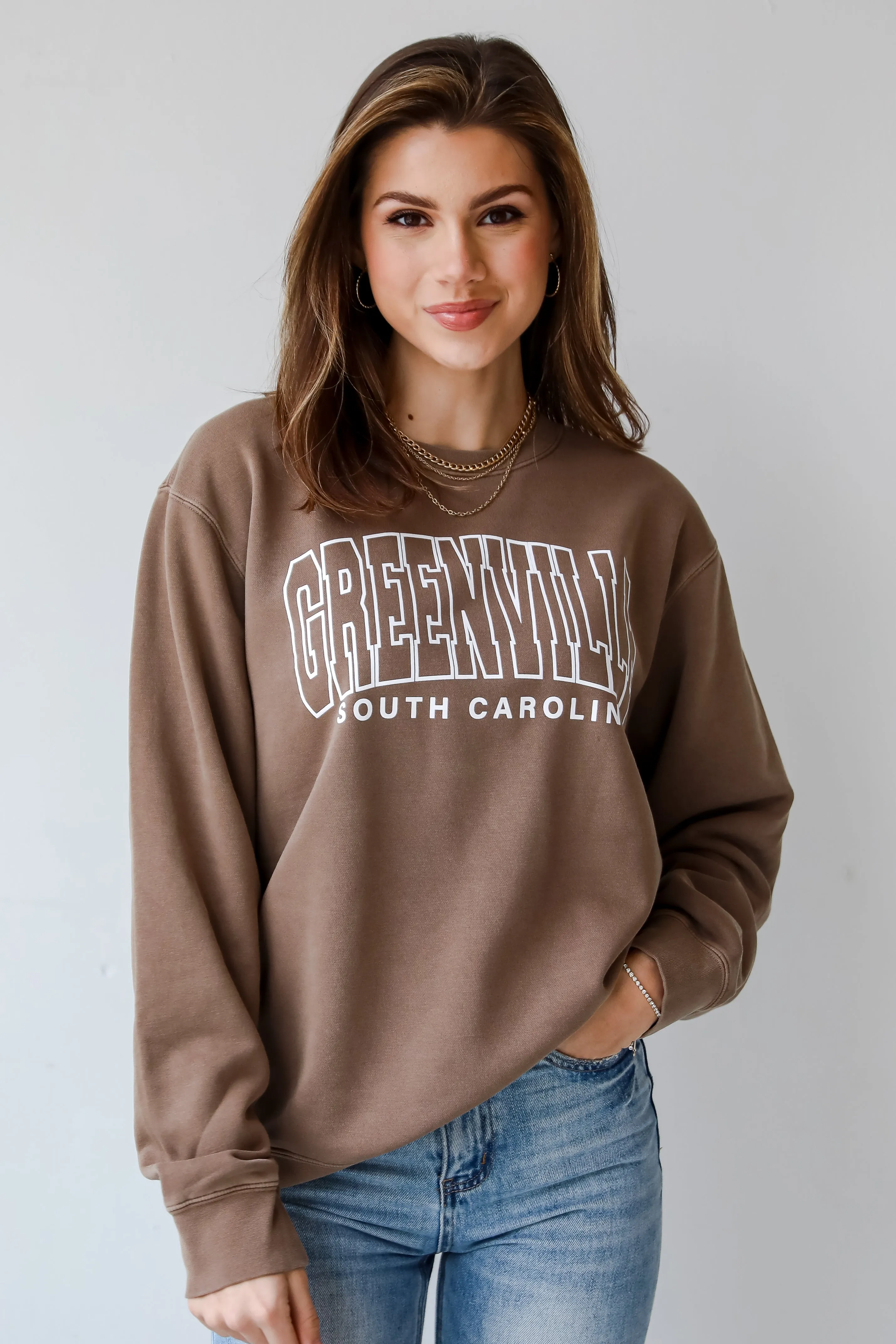 Brown Greenville South Carolina Sweatshirt