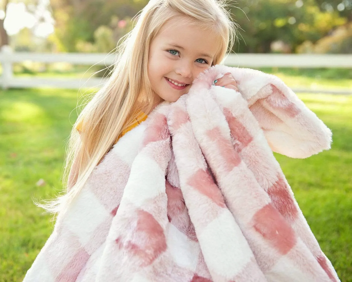 Buffalo Check Blush Blanket