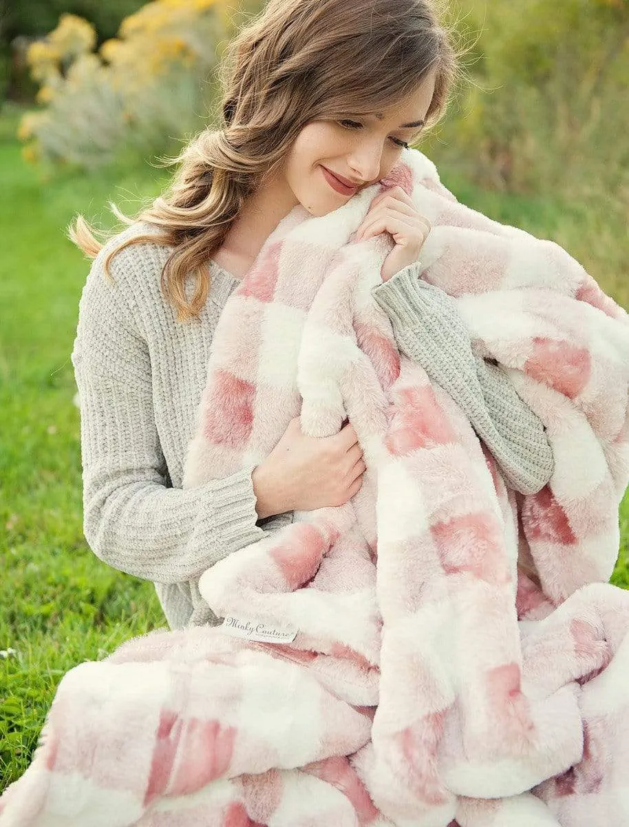 Buffalo Check Blush Blanket