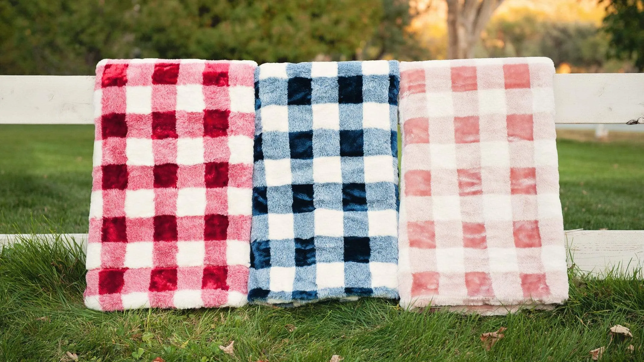 Buffalo Check Blush Blanket