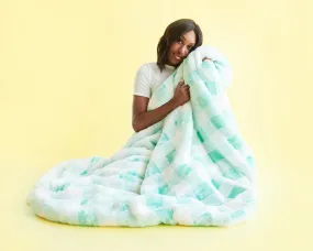 Buffalo Check Mint Blanket