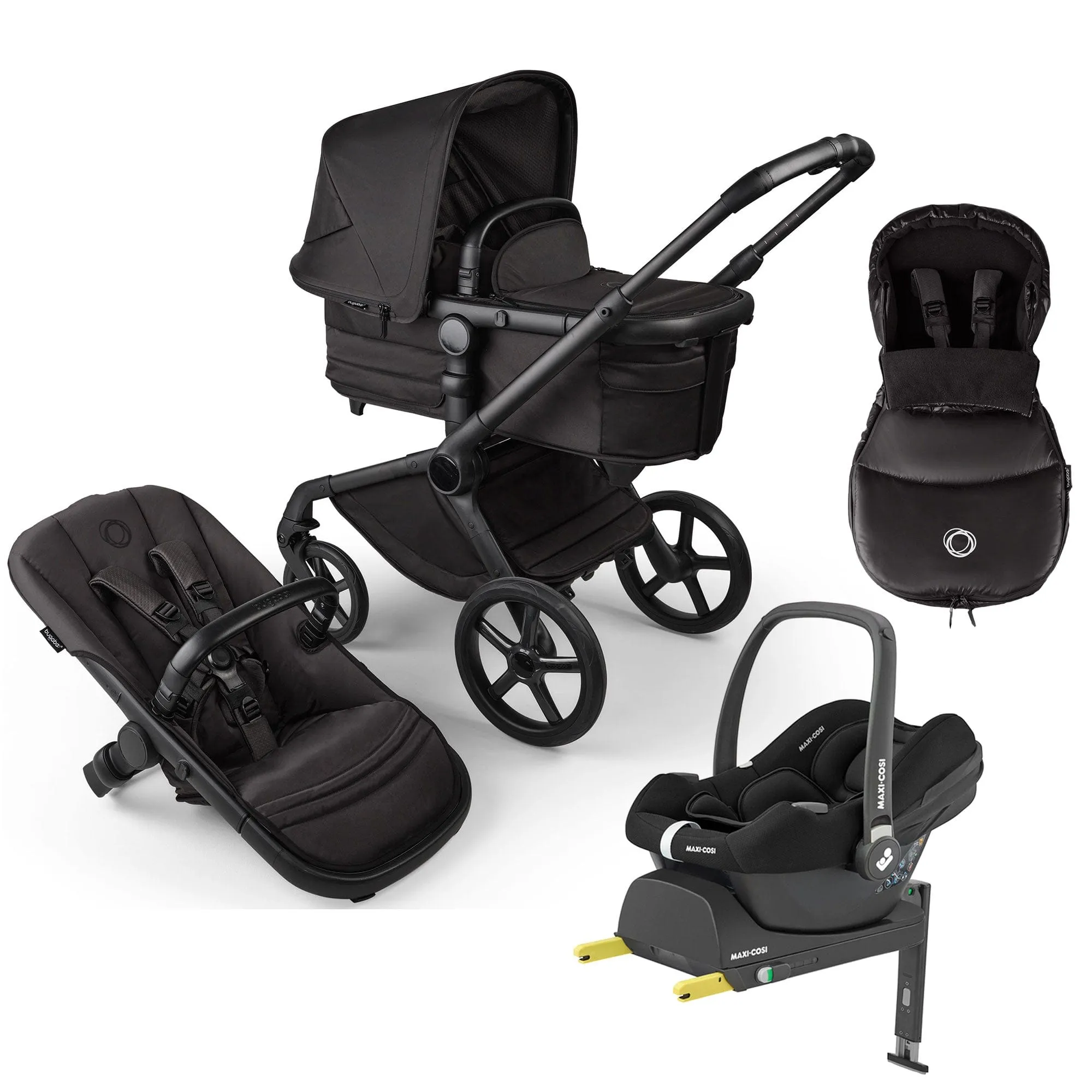 Bugaboo Fox 5 Noir Maxi-Cosi Luxe Bundle - Black Moonlight