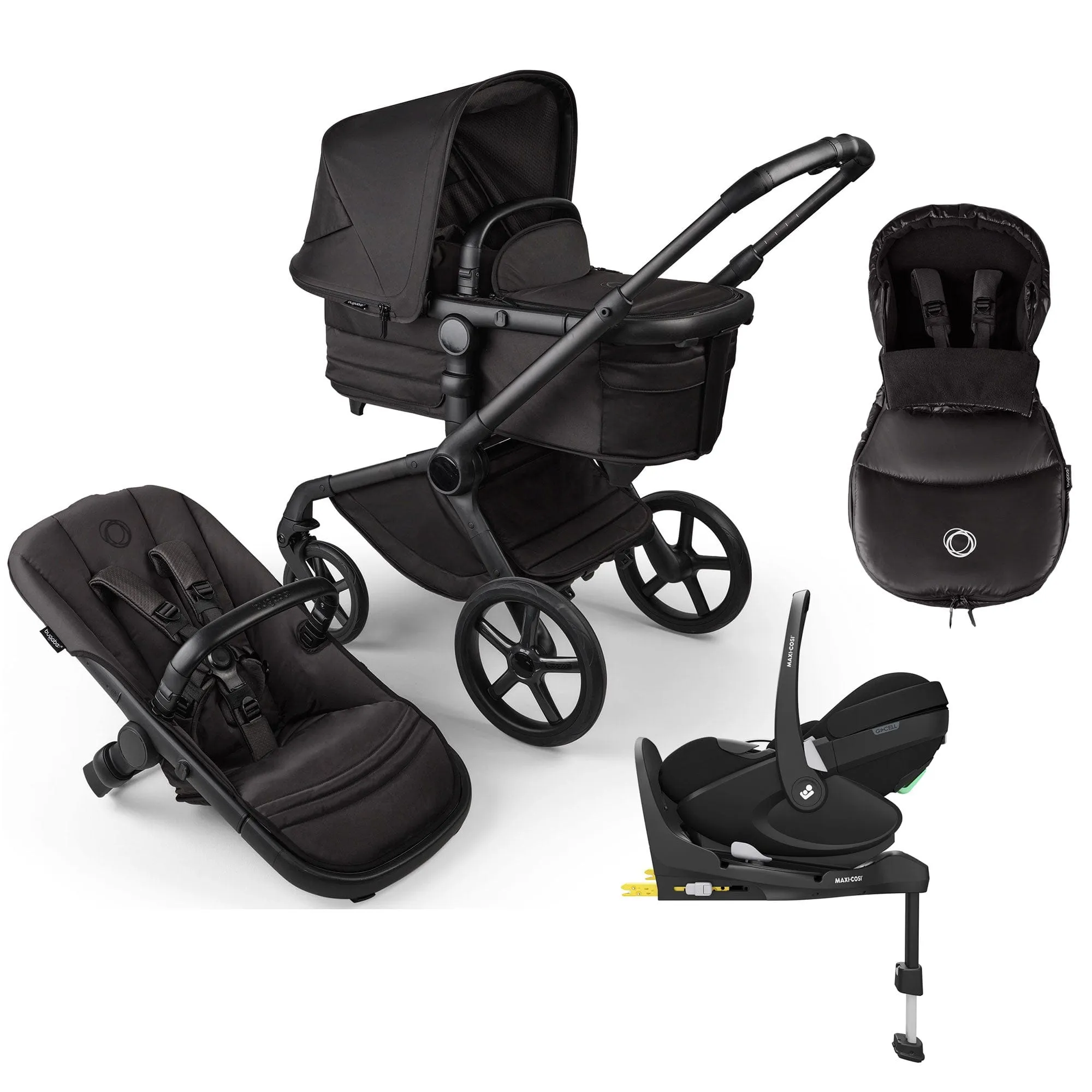 Bugaboo Fox 5 Noir Maxi-Cosi Luxe Bundle - Black Moonlight