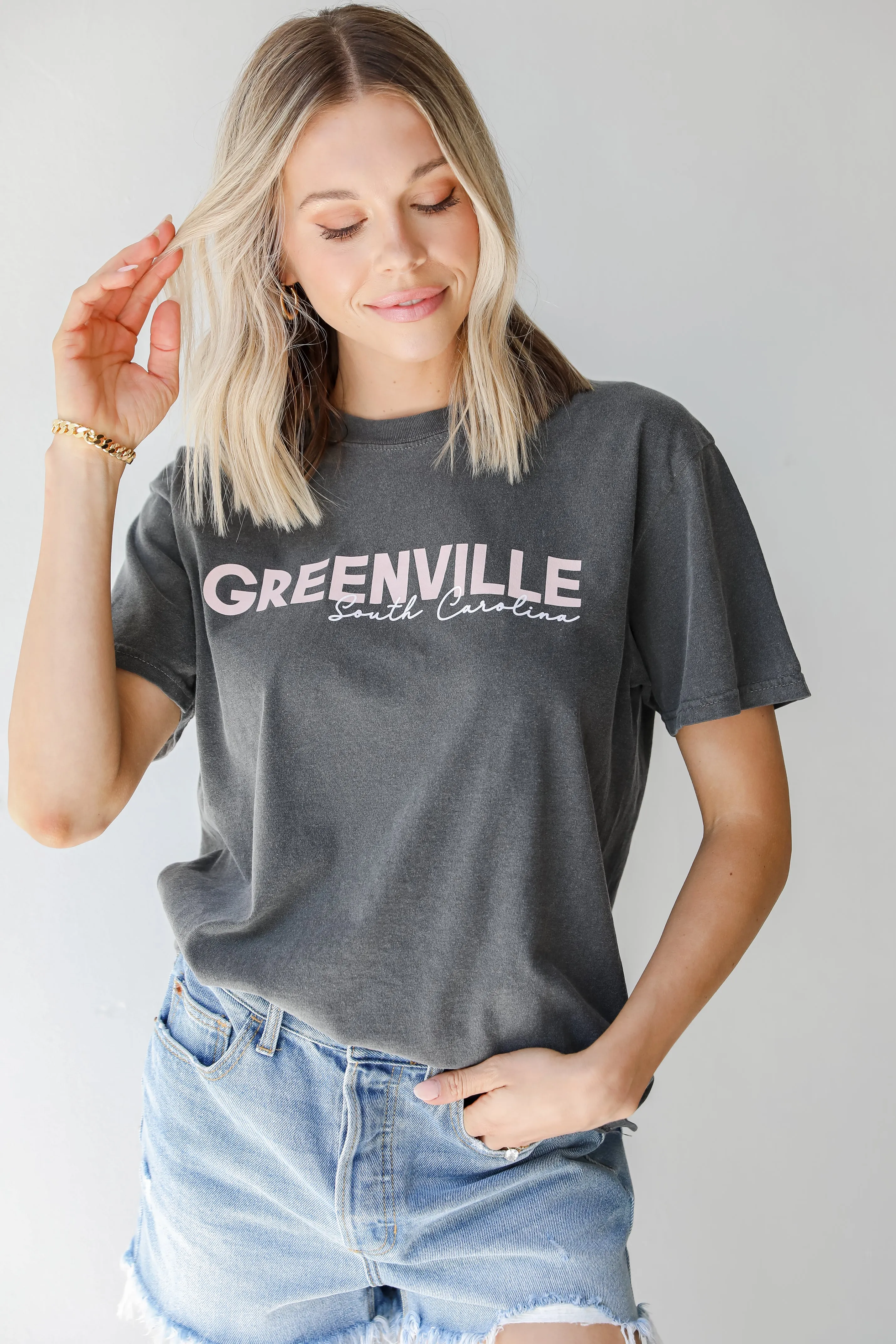 Charcoal Greenville South Carolina Tee