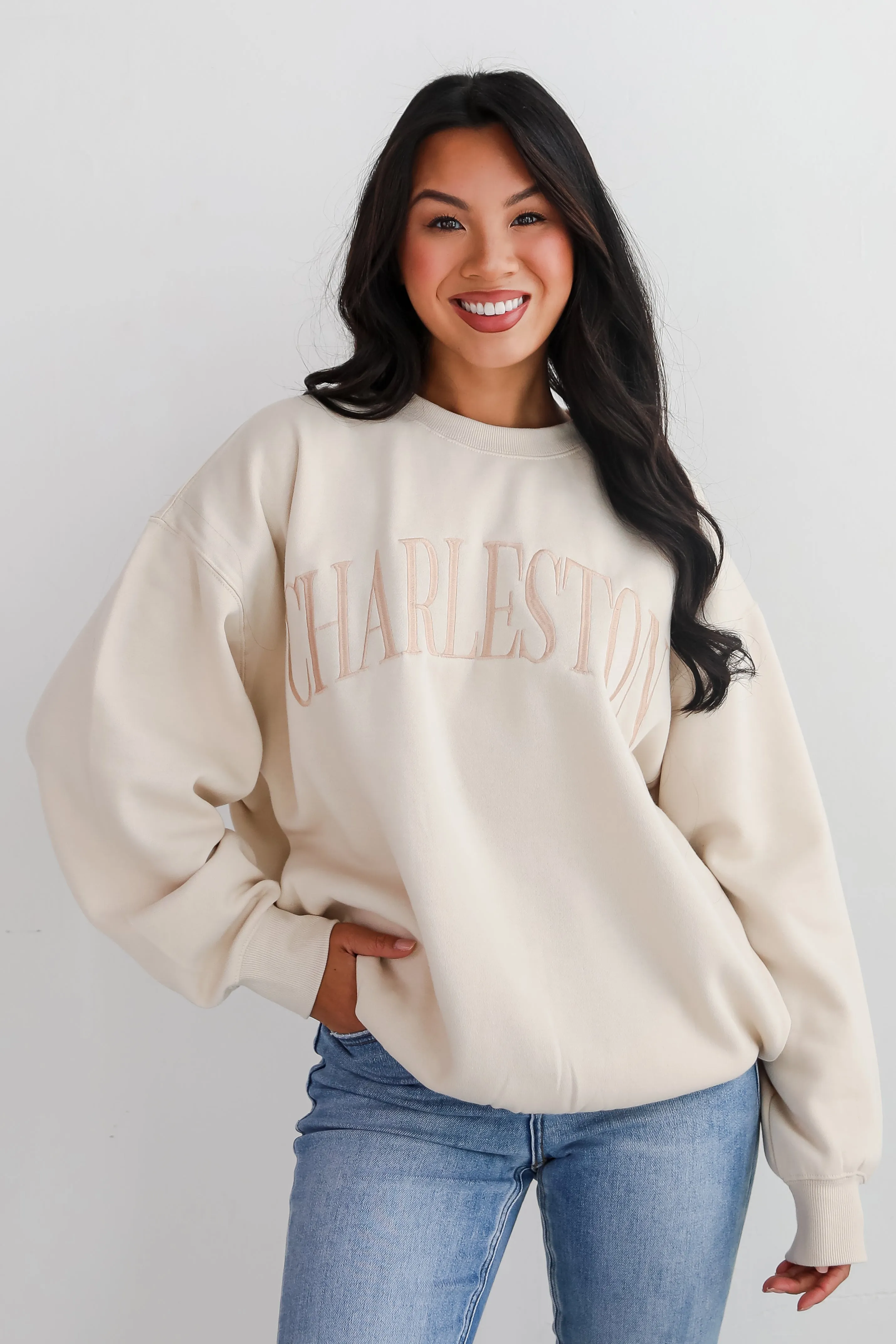 Charleston Embroidered Sweatshirt