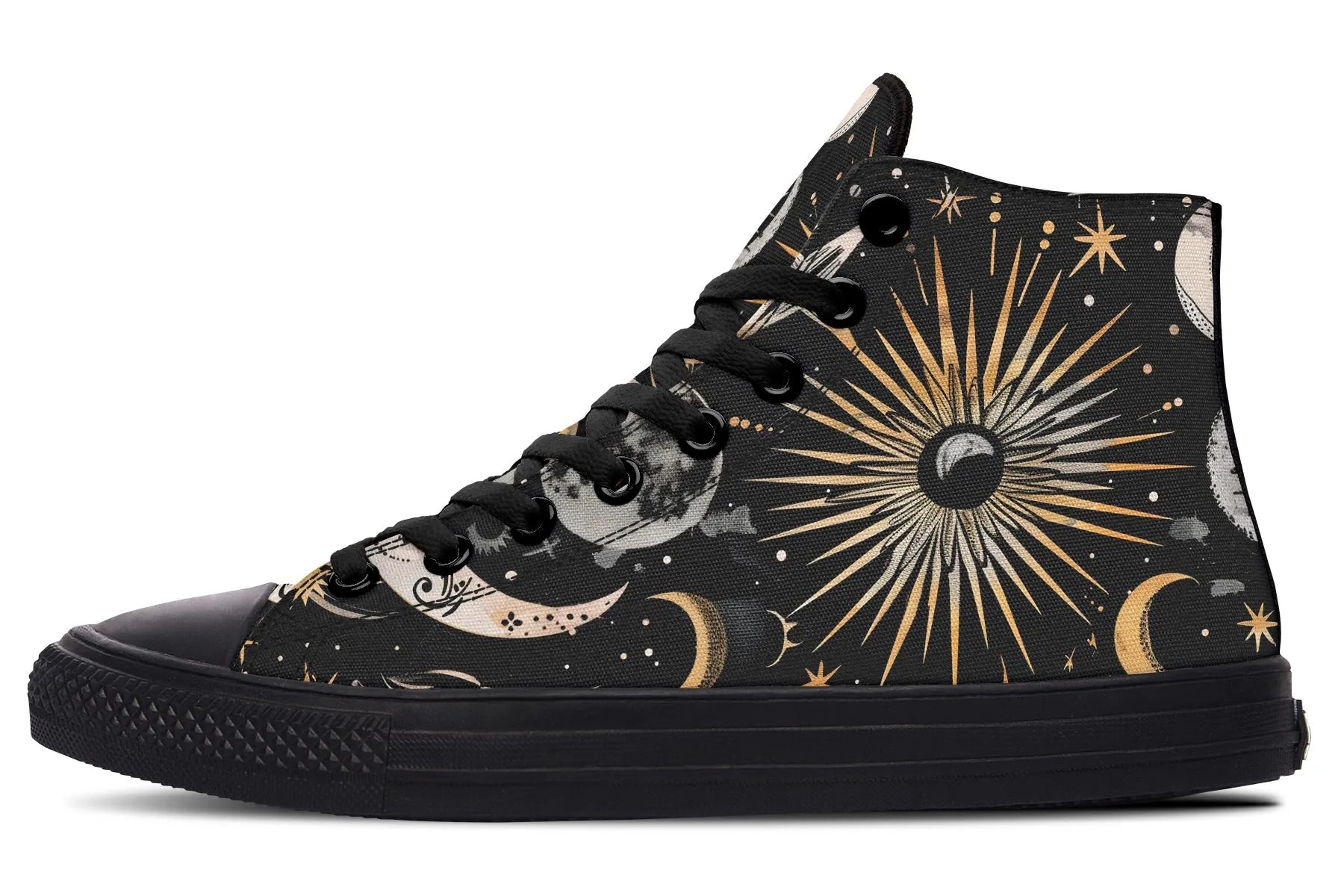 Cosmic Sigils
 High Tops - Classic Premium Canvas Shoes with Comfortable and Durable Soles