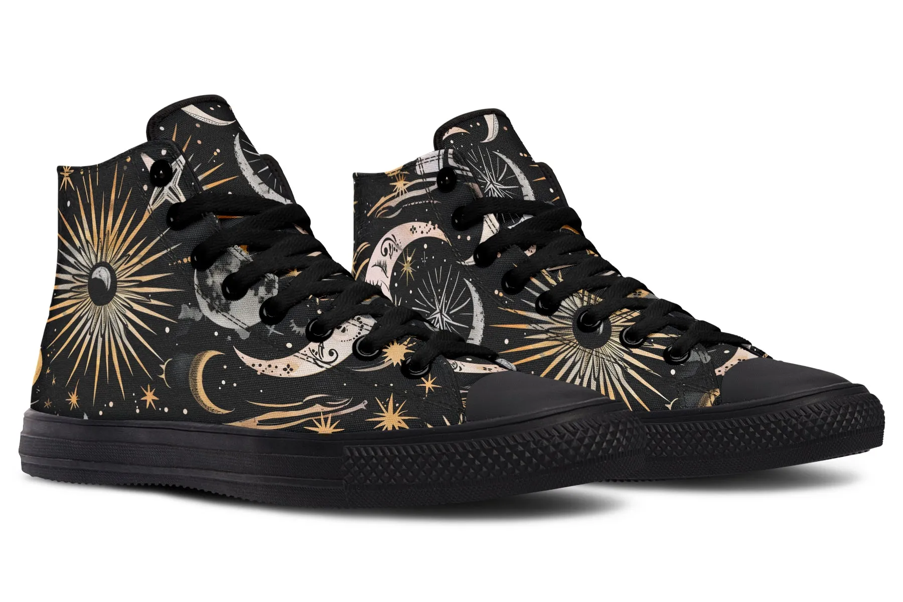 Cosmic Sigils
 High Tops - Classic Premium Canvas Shoes with Comfortable and Durable Soles