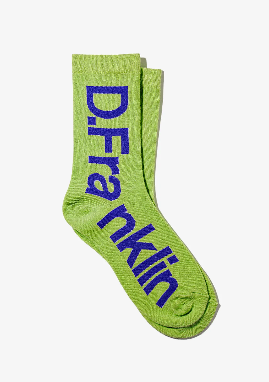 DF Socks Lime / Blue