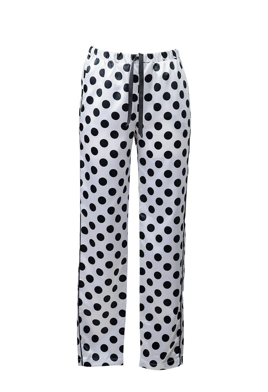 Dotted pajama - White