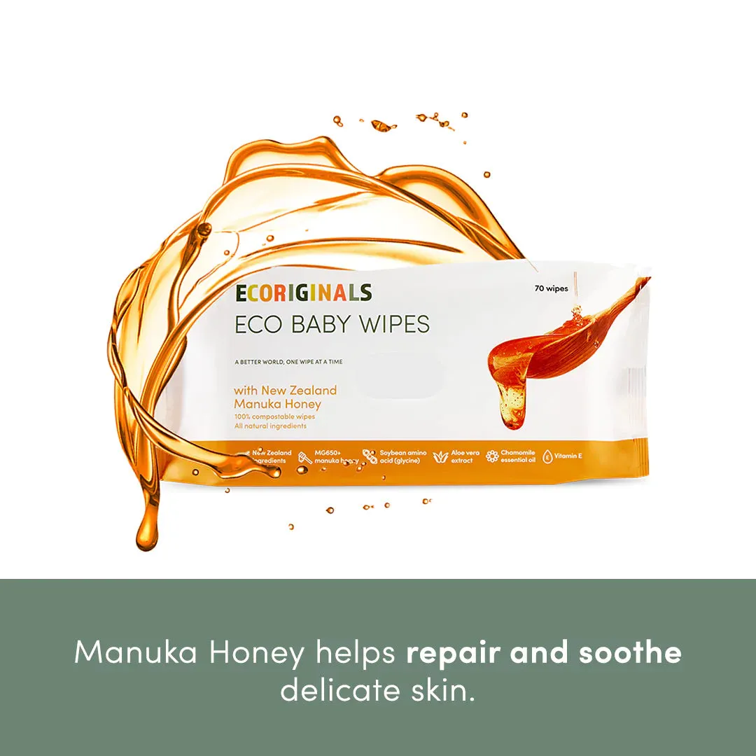 Ecoriginals - Plant Based Manuka Honey Wipes