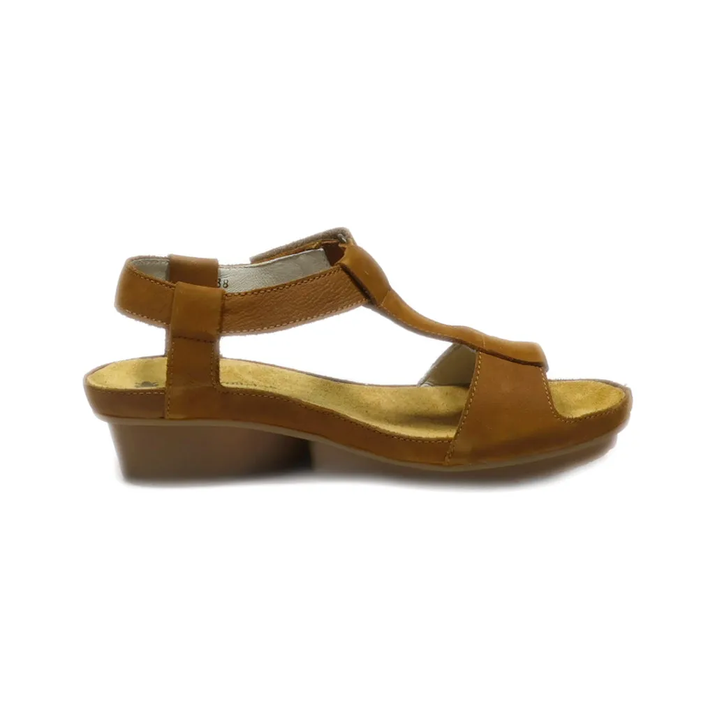 El Naturalista Platform Sandals Leather Brown Colour For Women