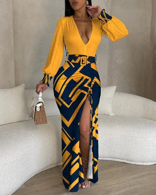 Elegant Dresses for Women Sexy Tie Dye