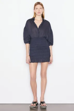 Frame - Smocked Shirt Dress