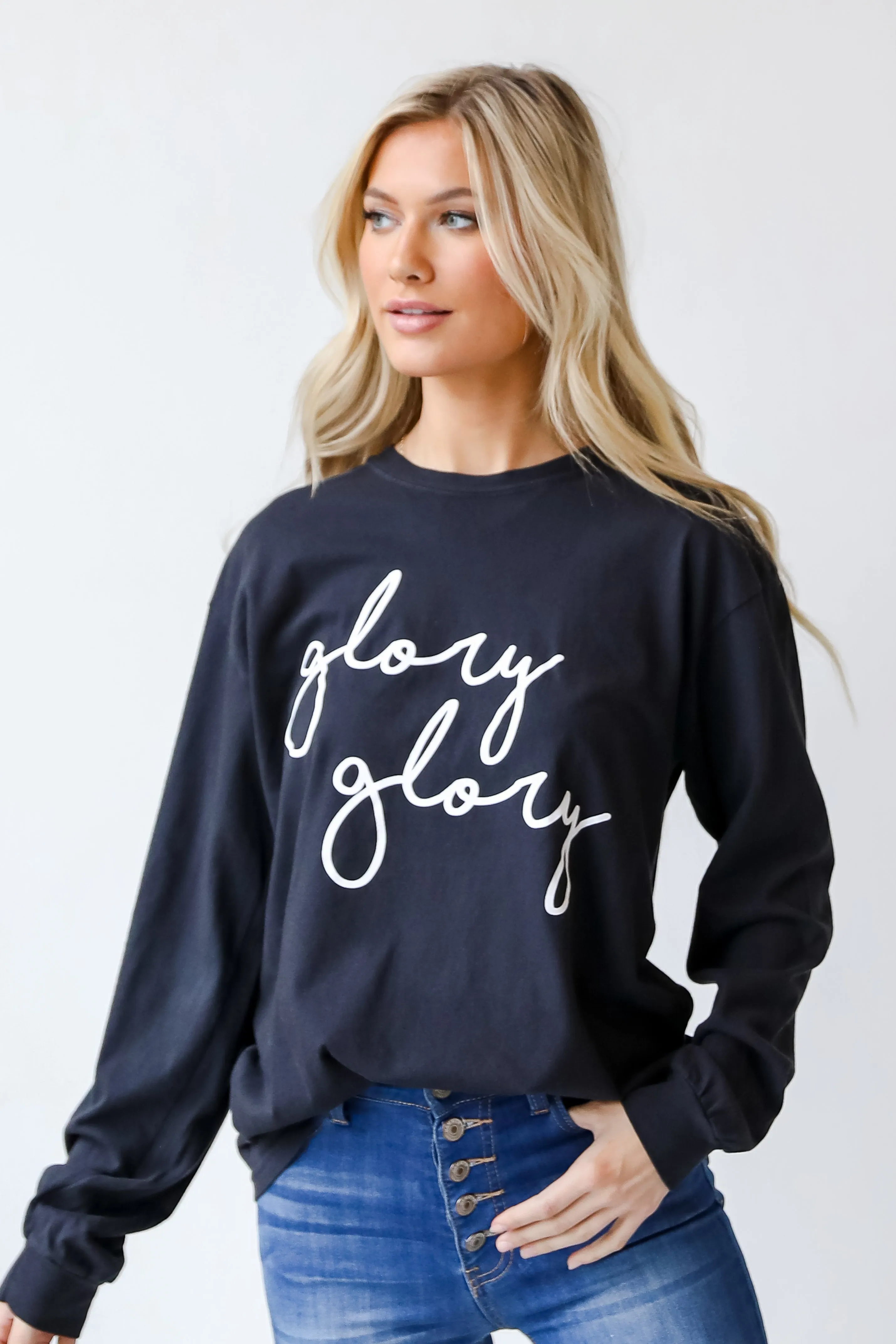 Glory Glory Script Long Sleeve Tee