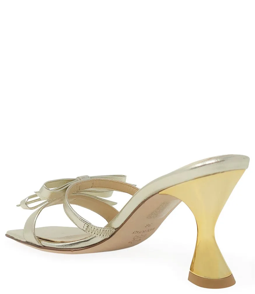 Gold High Heel Sandal