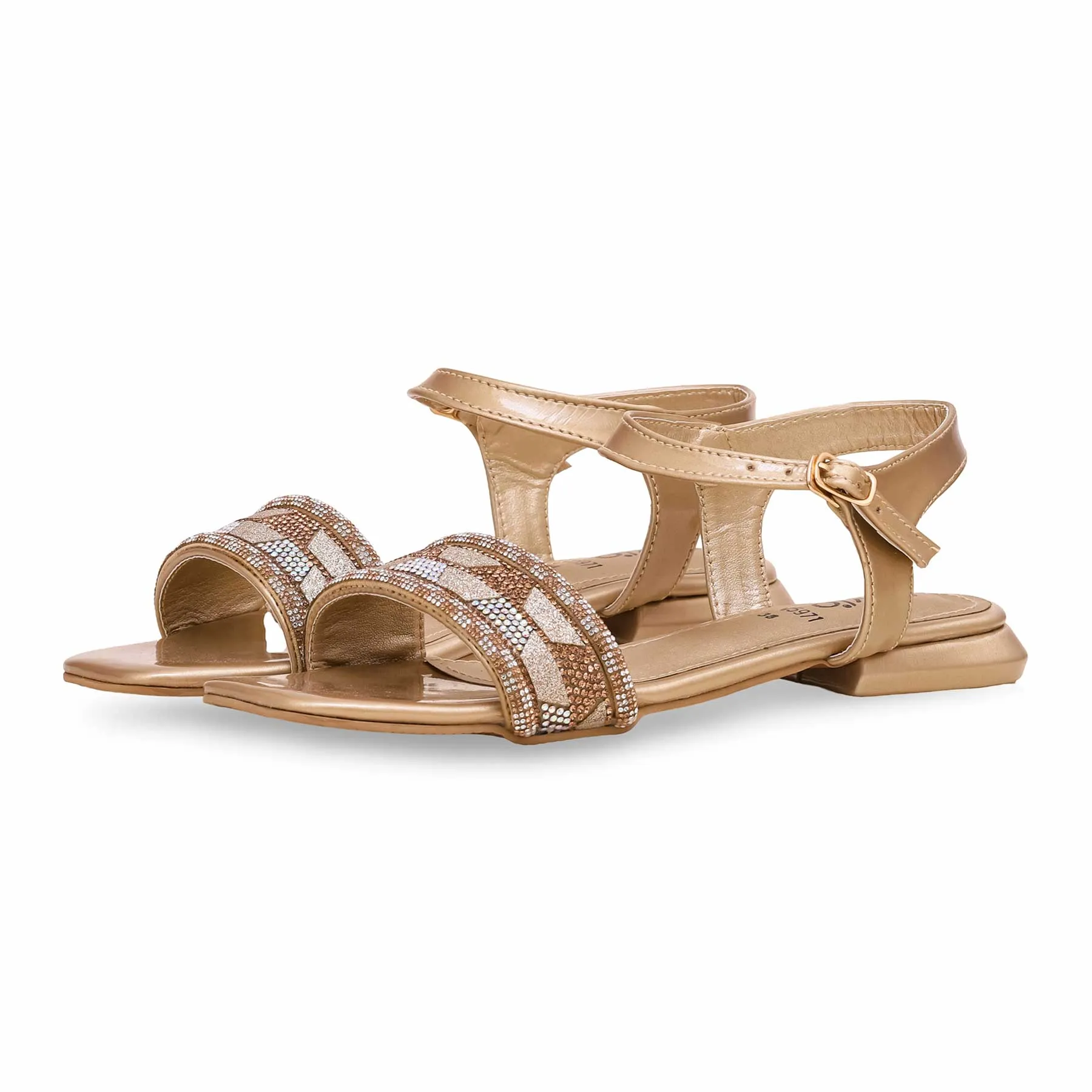 Golden Fancy Sandal FN5971