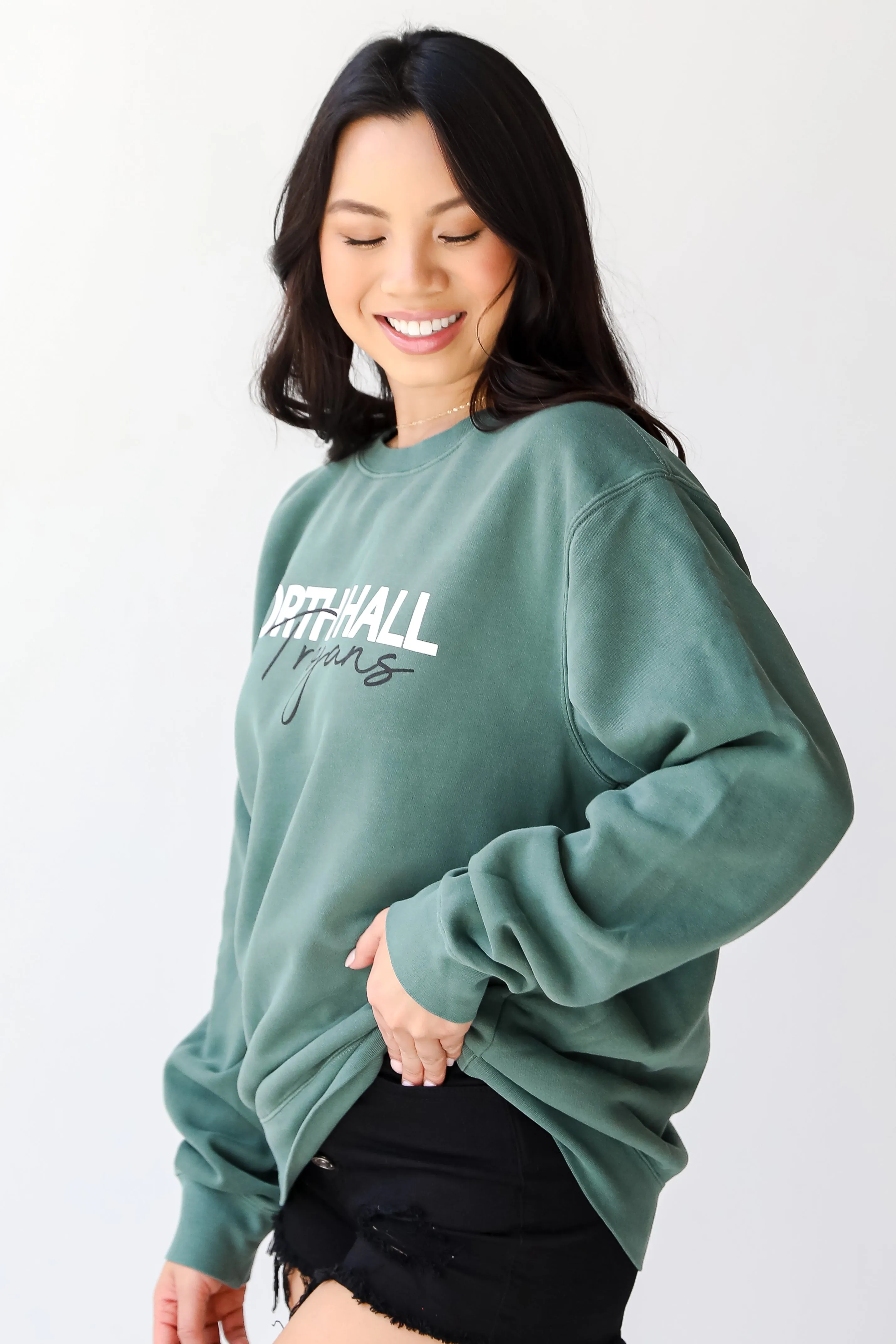 Green North Hall Trojans Sweatshirt