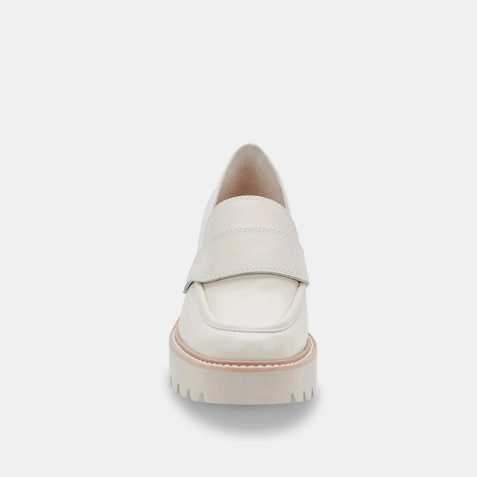 HALONA LOAFERS IVORY LEATHER - re:vita