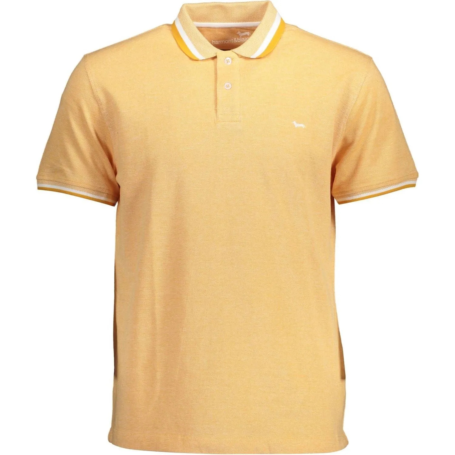 Harmont & Blaine Orange Cotton Men Polo Shirt