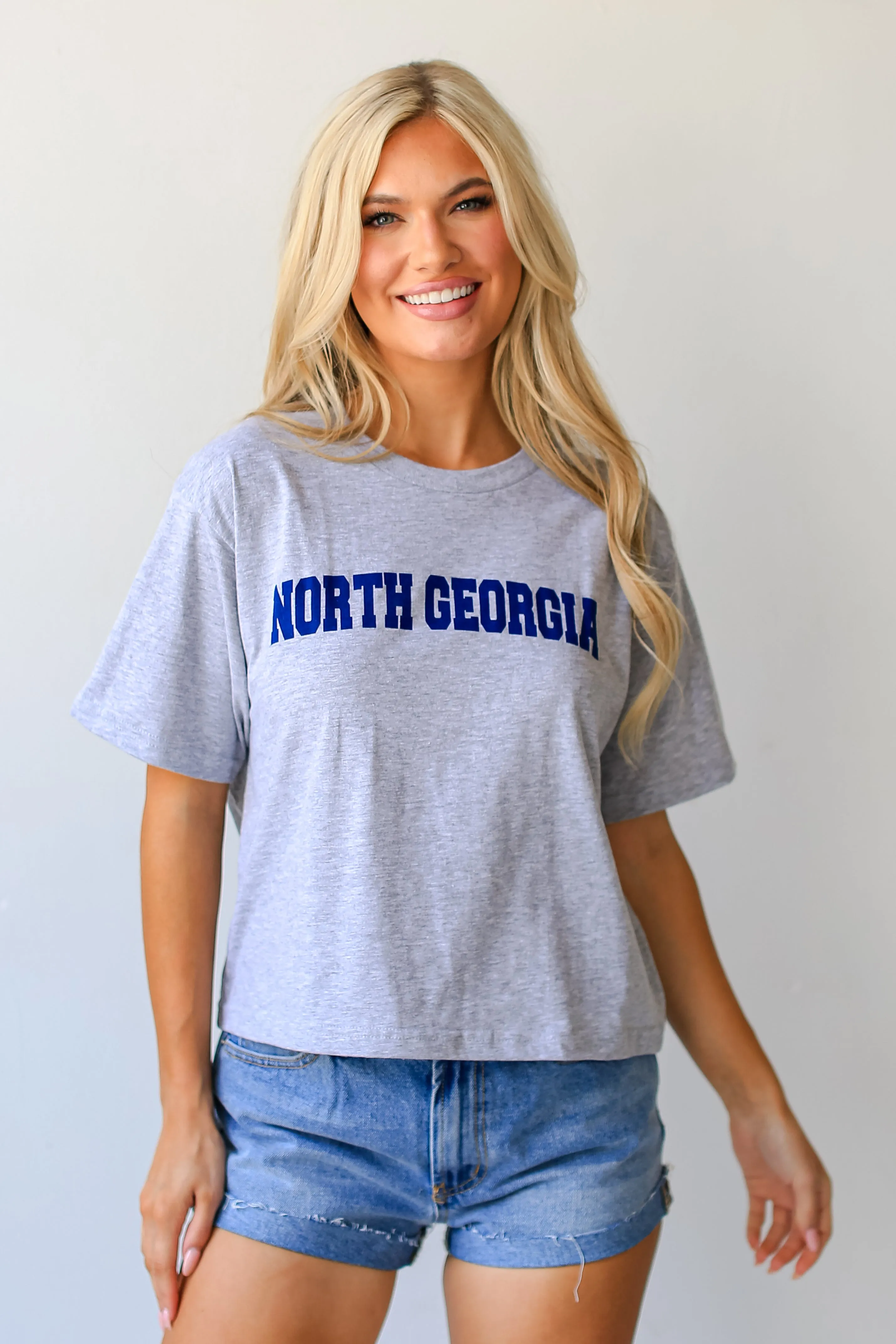 Heather Grey North Georgia Cropped Tee