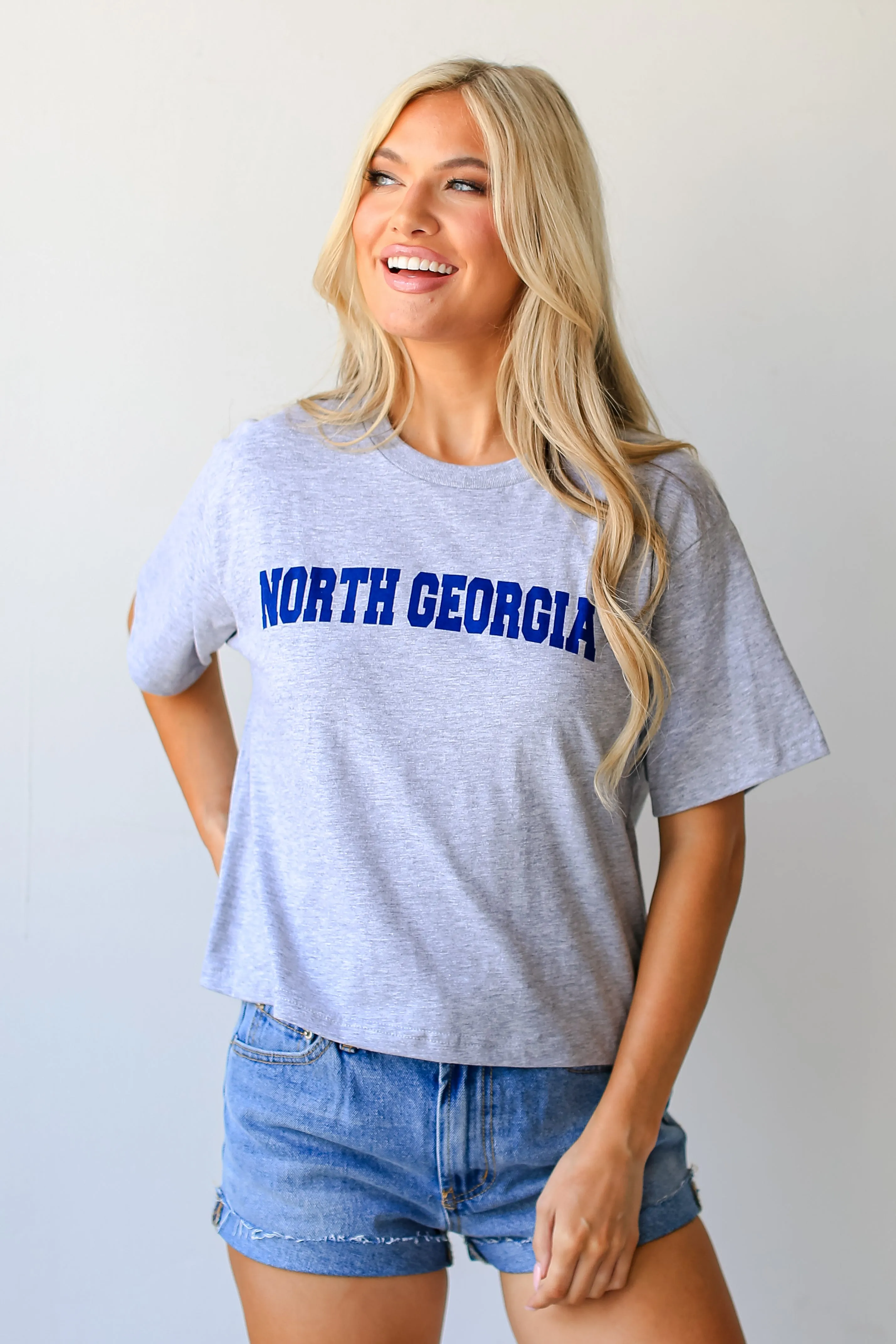 Heather Grey North Georgia Cropped Tee