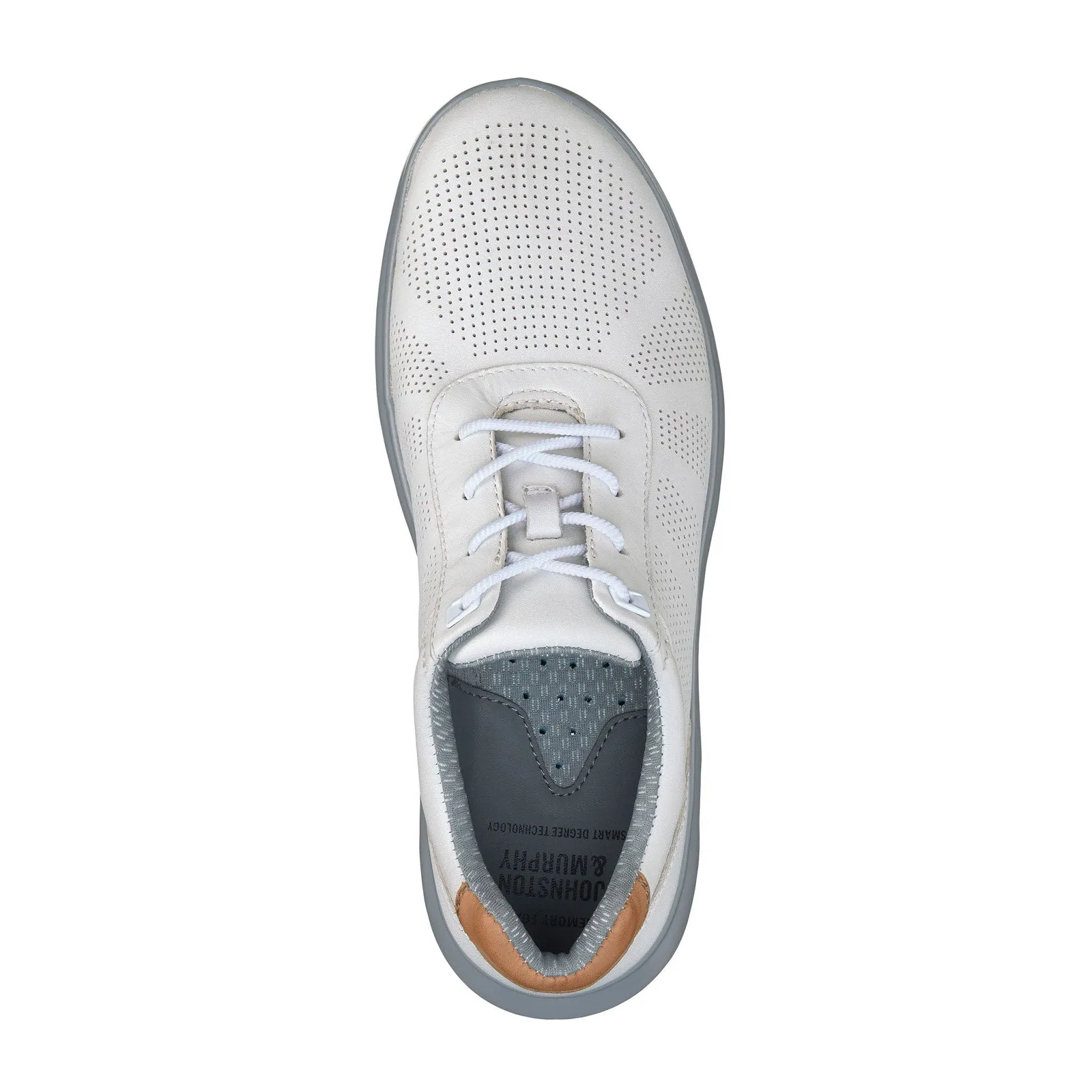 Johnston & Murphy Activate U-Throat Sneaker (Men) - White Full Grain