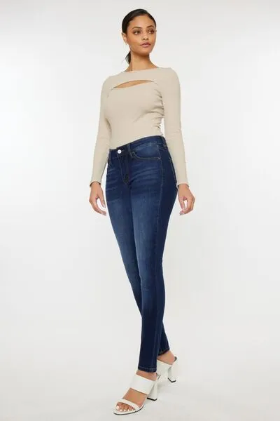 Kancan Mid Rise Gradient Skinny Jeans (Online Exclusive)