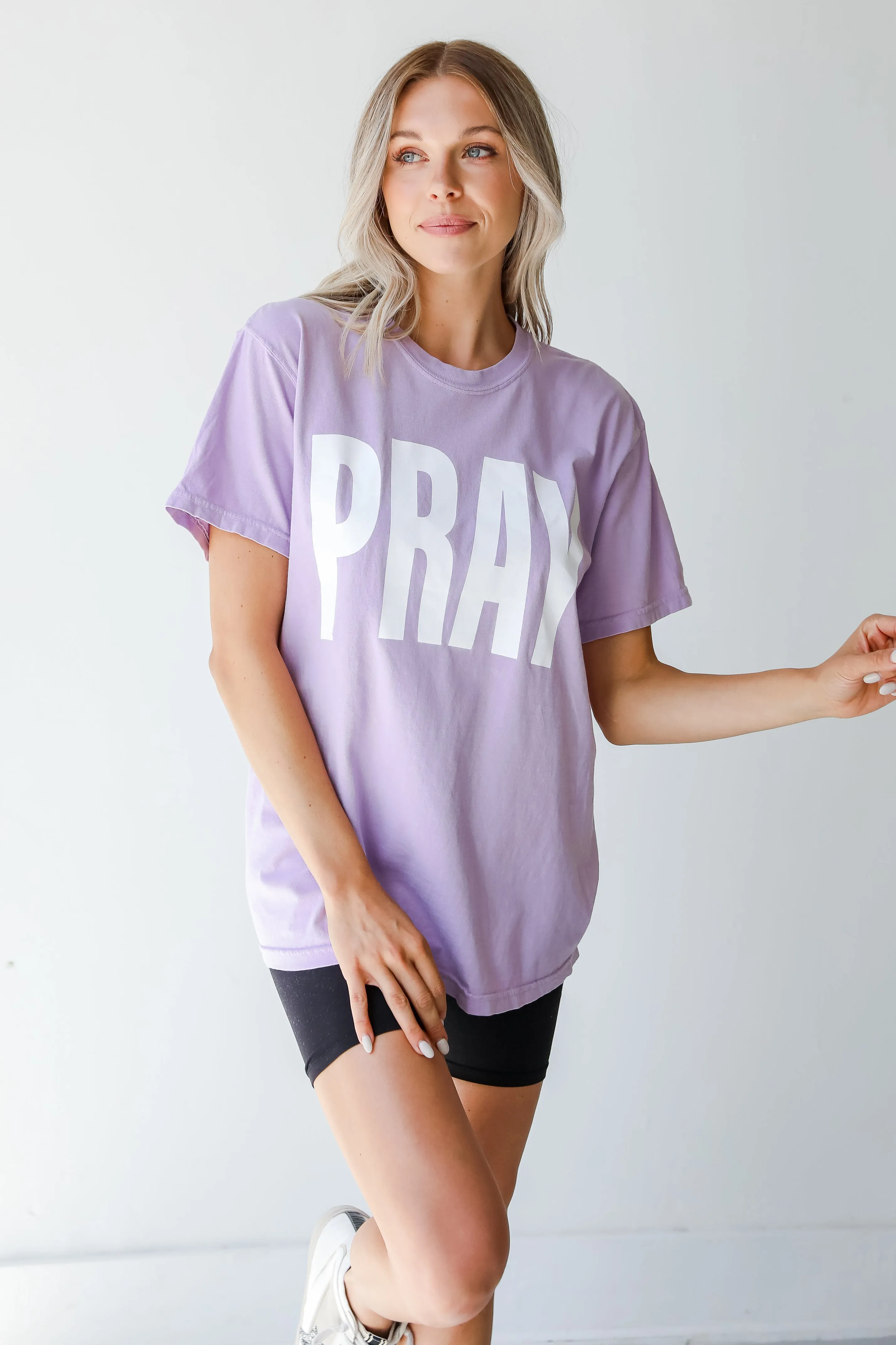 Lavender Pray Tee