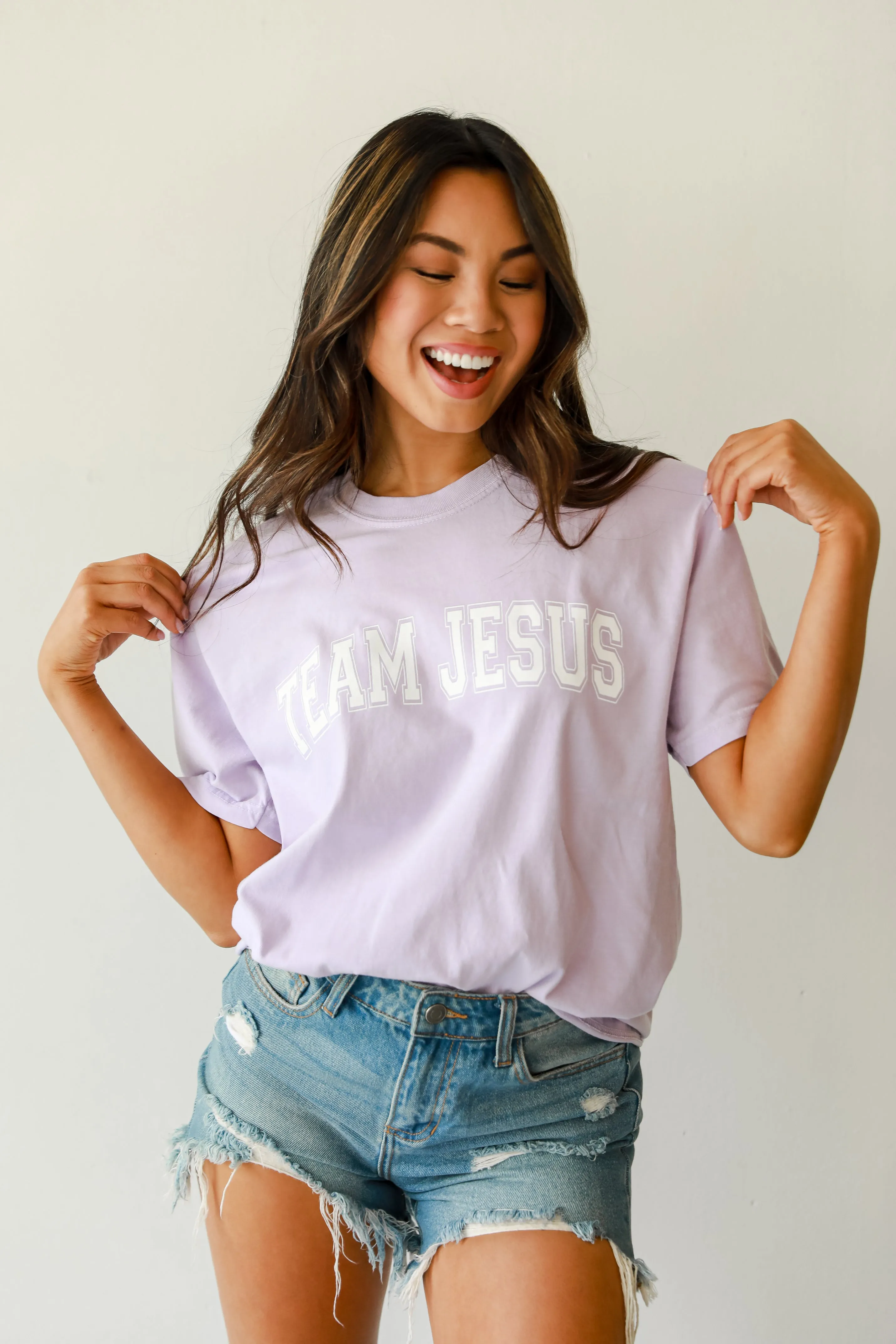 Lavender Team Jesus Tee