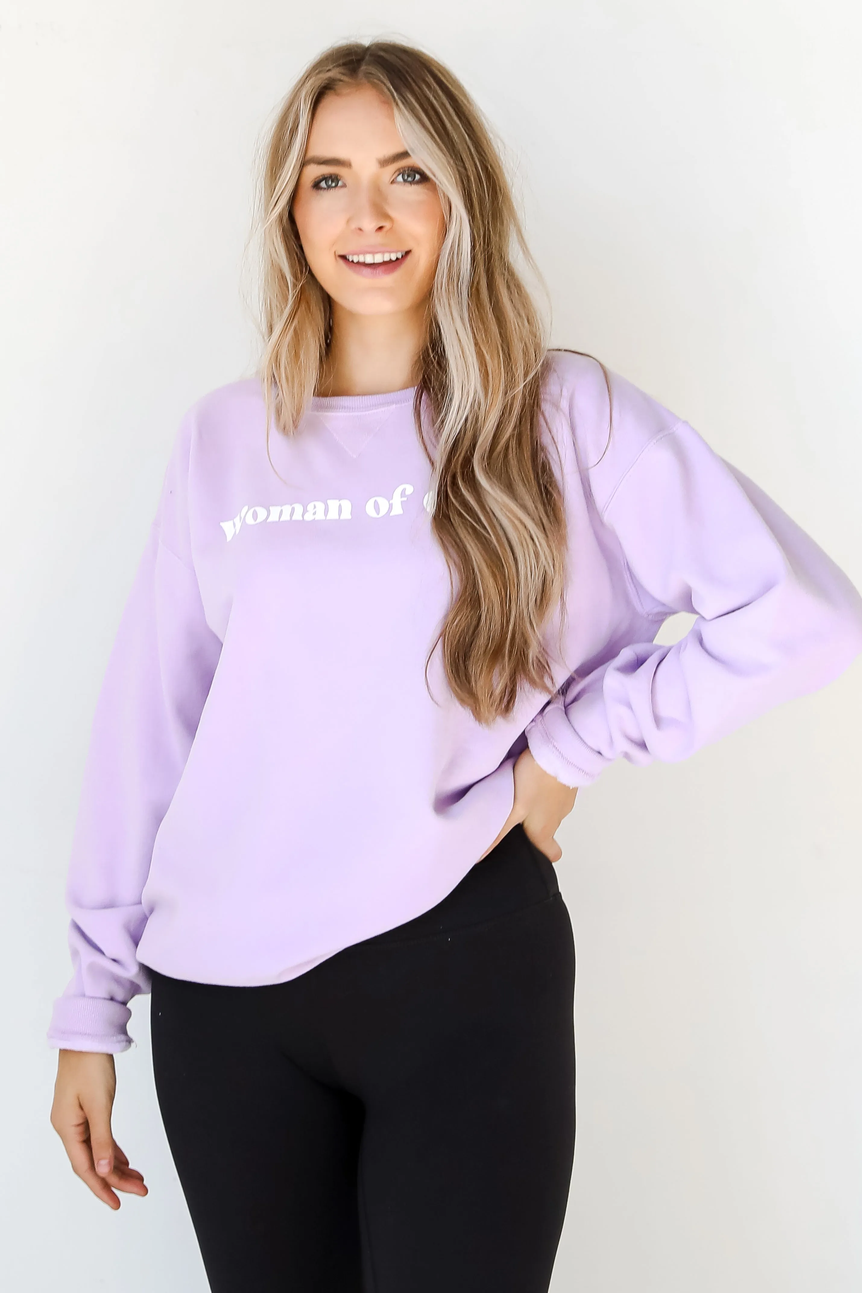 Lavender Woman Of God Sweatshirt