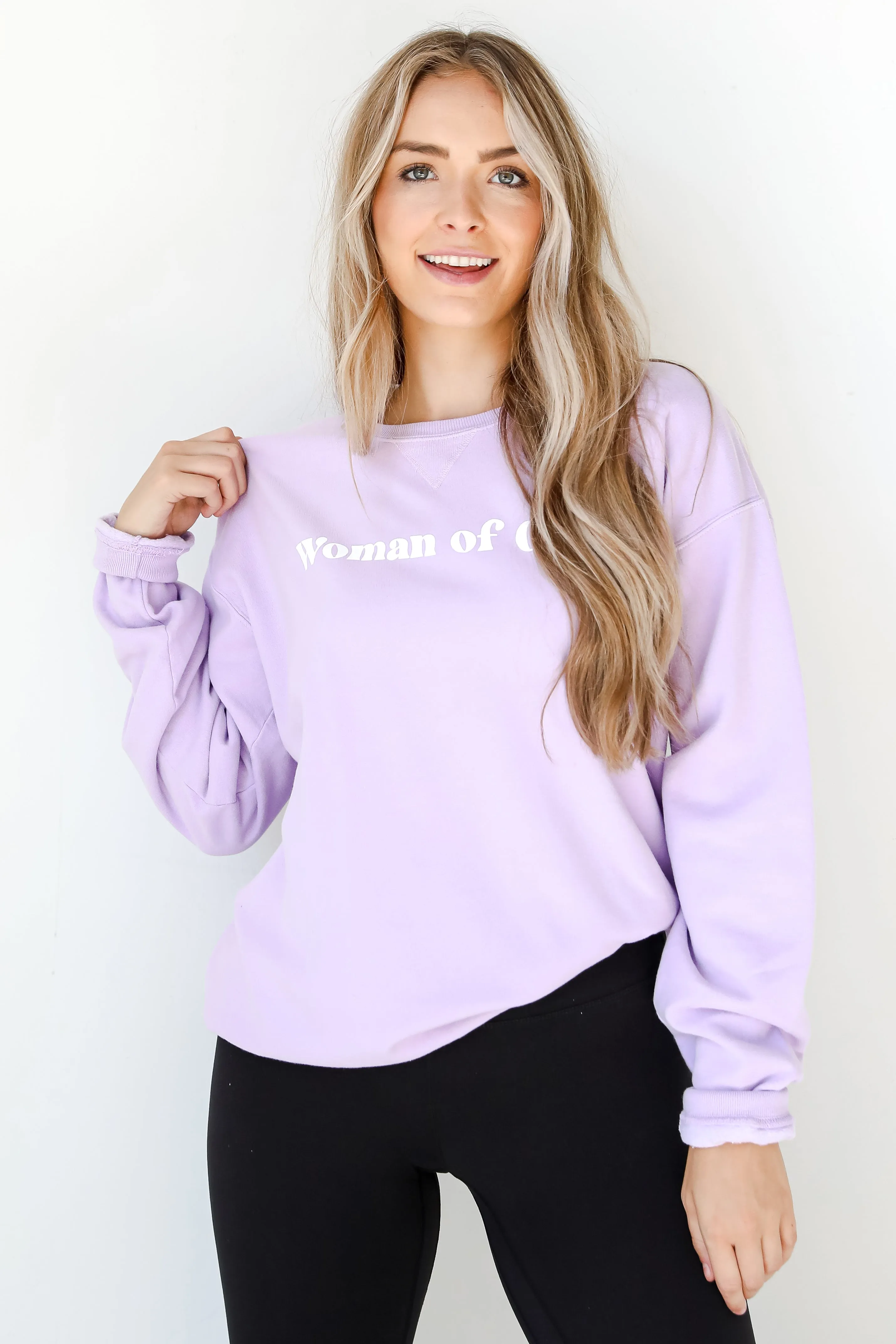 Lavender Woman Of God Sweatshirt