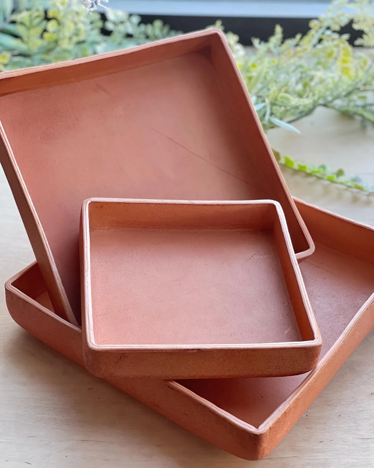 Leather Catch All Tray