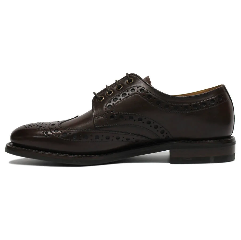 Loake Mens Shoes Sutherland Casual Low-Profile Goodyear-Welt Lace-Up Leather - UK 10.5