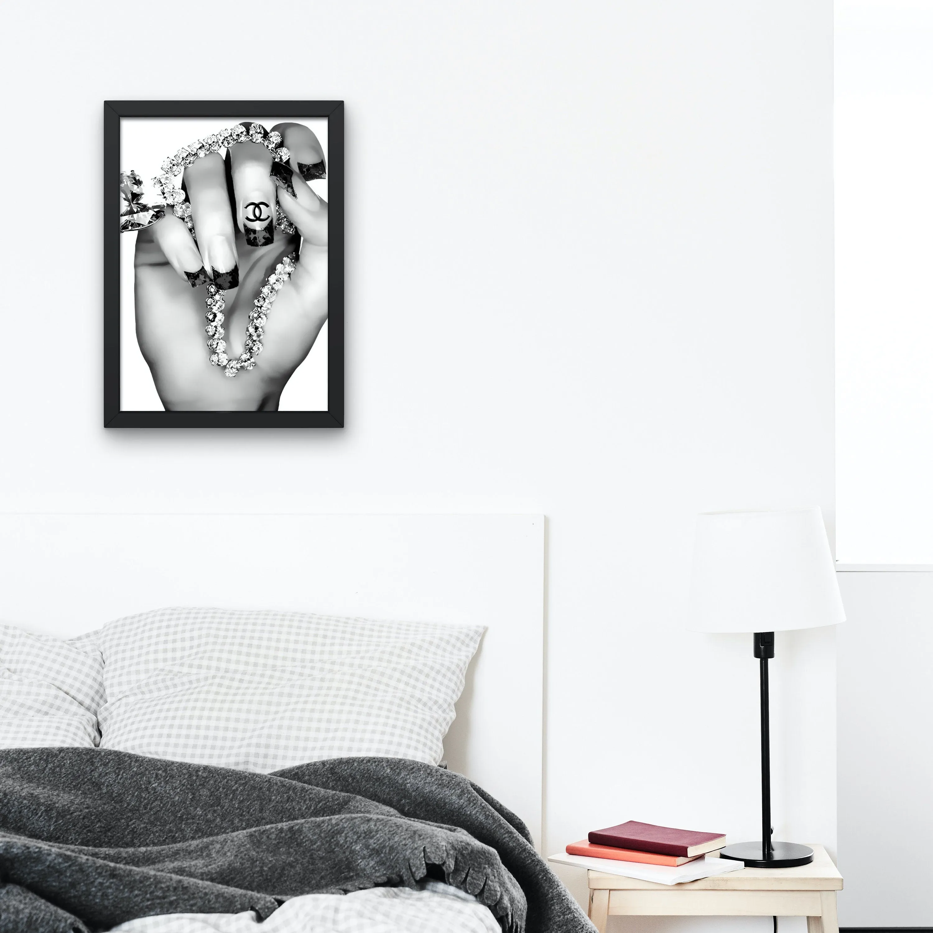 Luxury Designer Bling Bling Poster PRINTABLE ART, Luxury Designer Wall Art, Bad And Boujee, Hypebeast Poster, Black & White Wall Decor, Urban